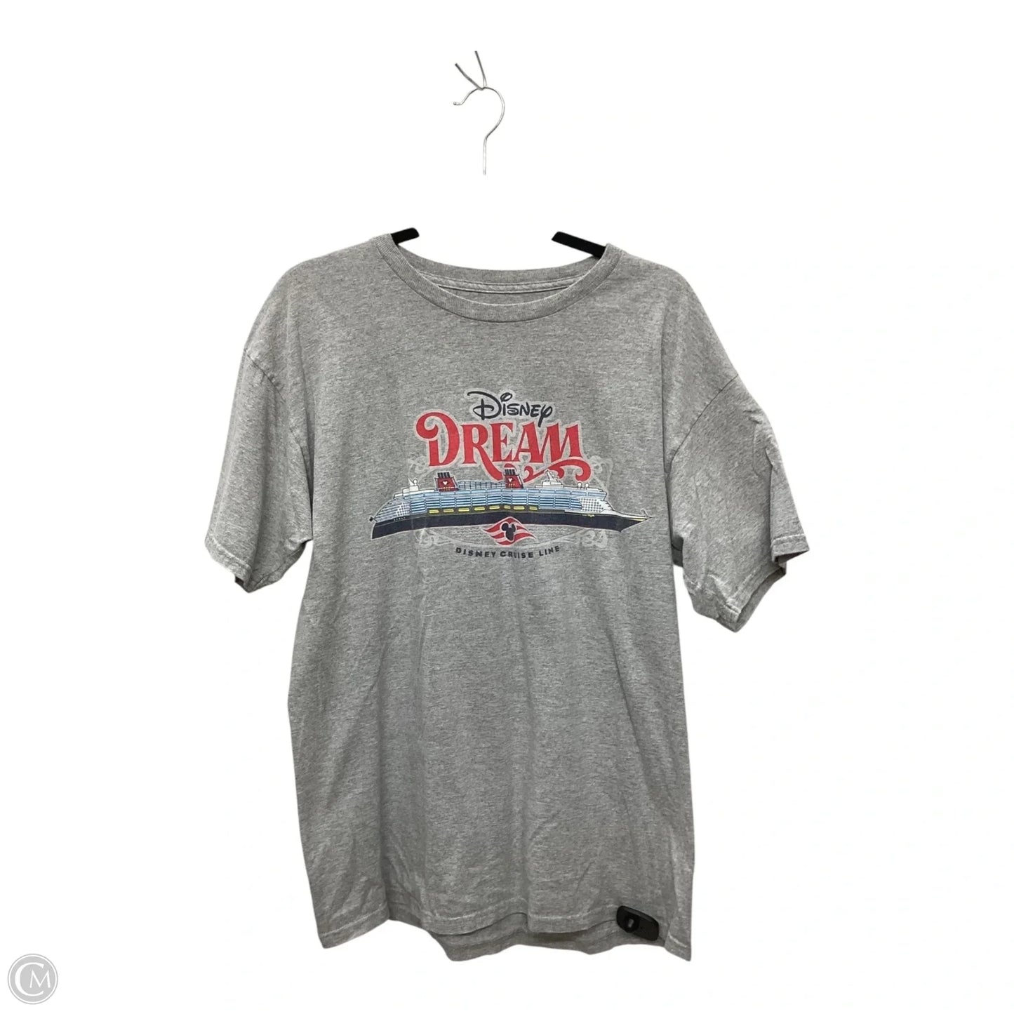 Top Short Sleeve Basic By Disney Store In Grey, Size: L