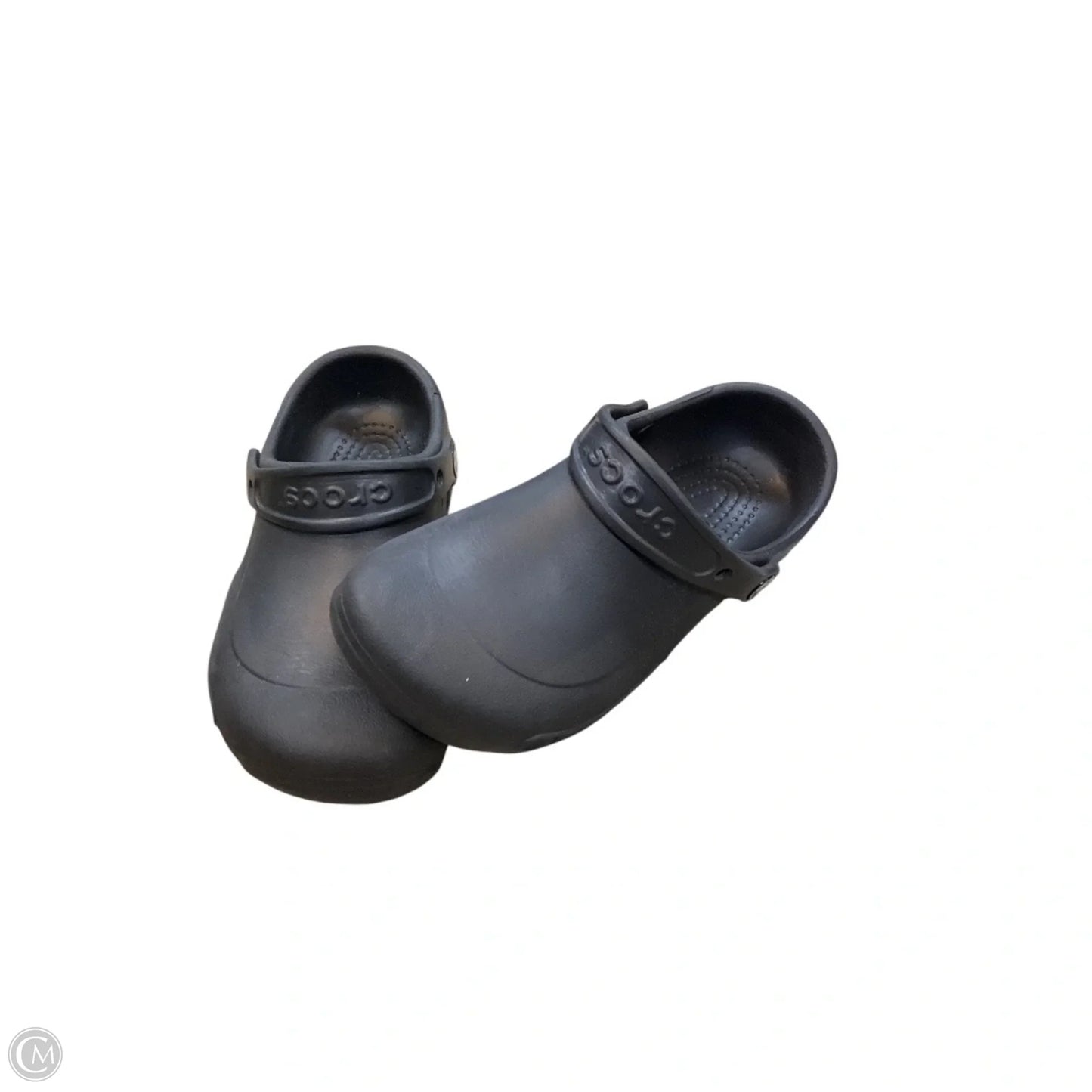 Shoes Flats By Crocs In Black, Size: 7