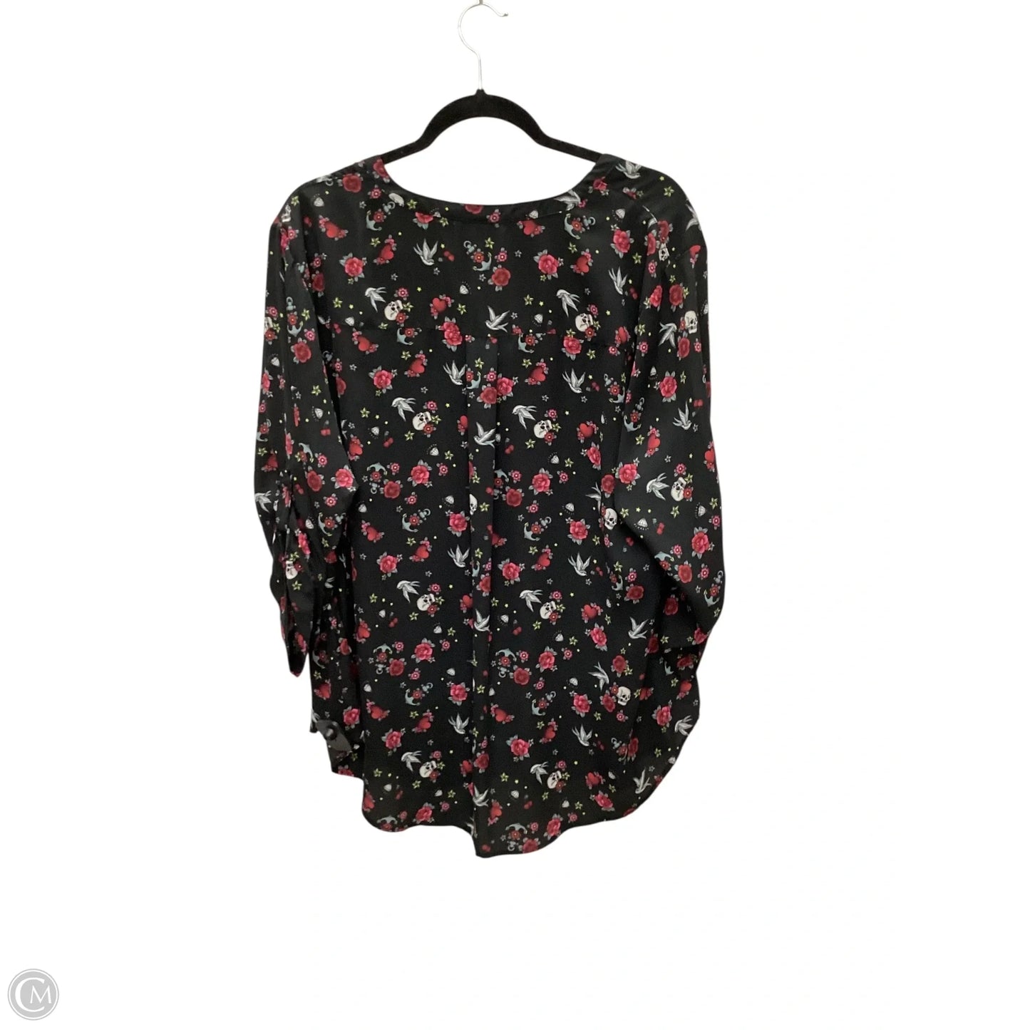 Top Long Sleeve By Torrid In Black, Size: 2x