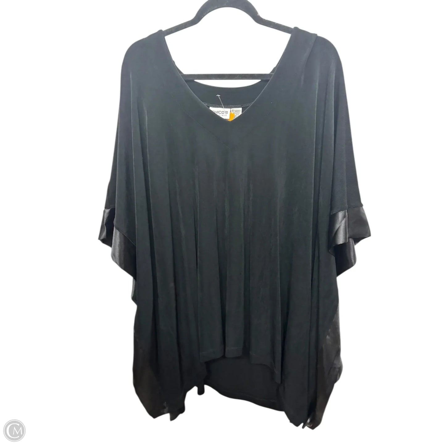 Top Short Sleeve By Chicos In Black, Size: M