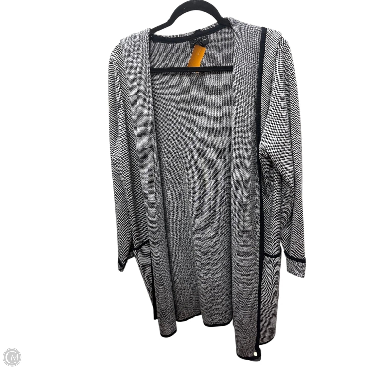 Cardigan By Adrienne Vittadini In Black, Size: 1x