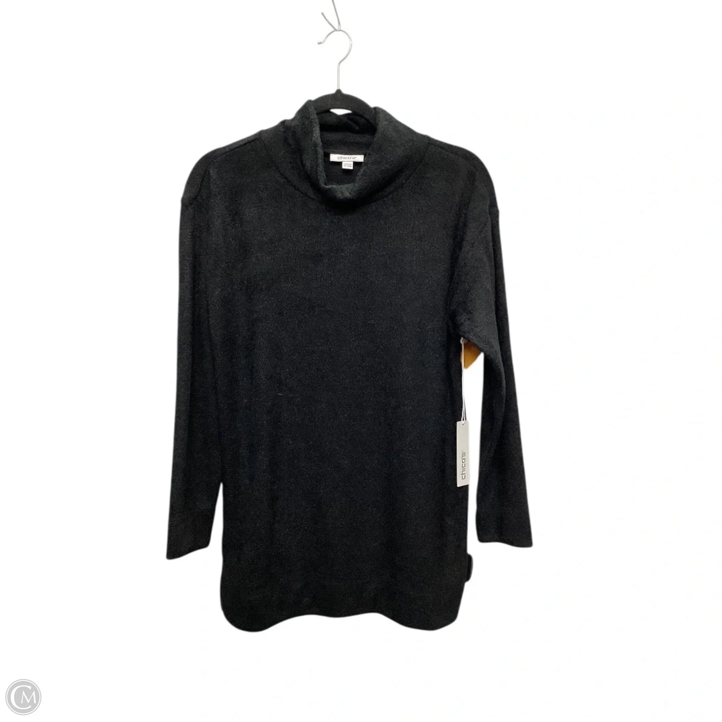 Top Long Sleeve By Chicos In Black, Size: M
