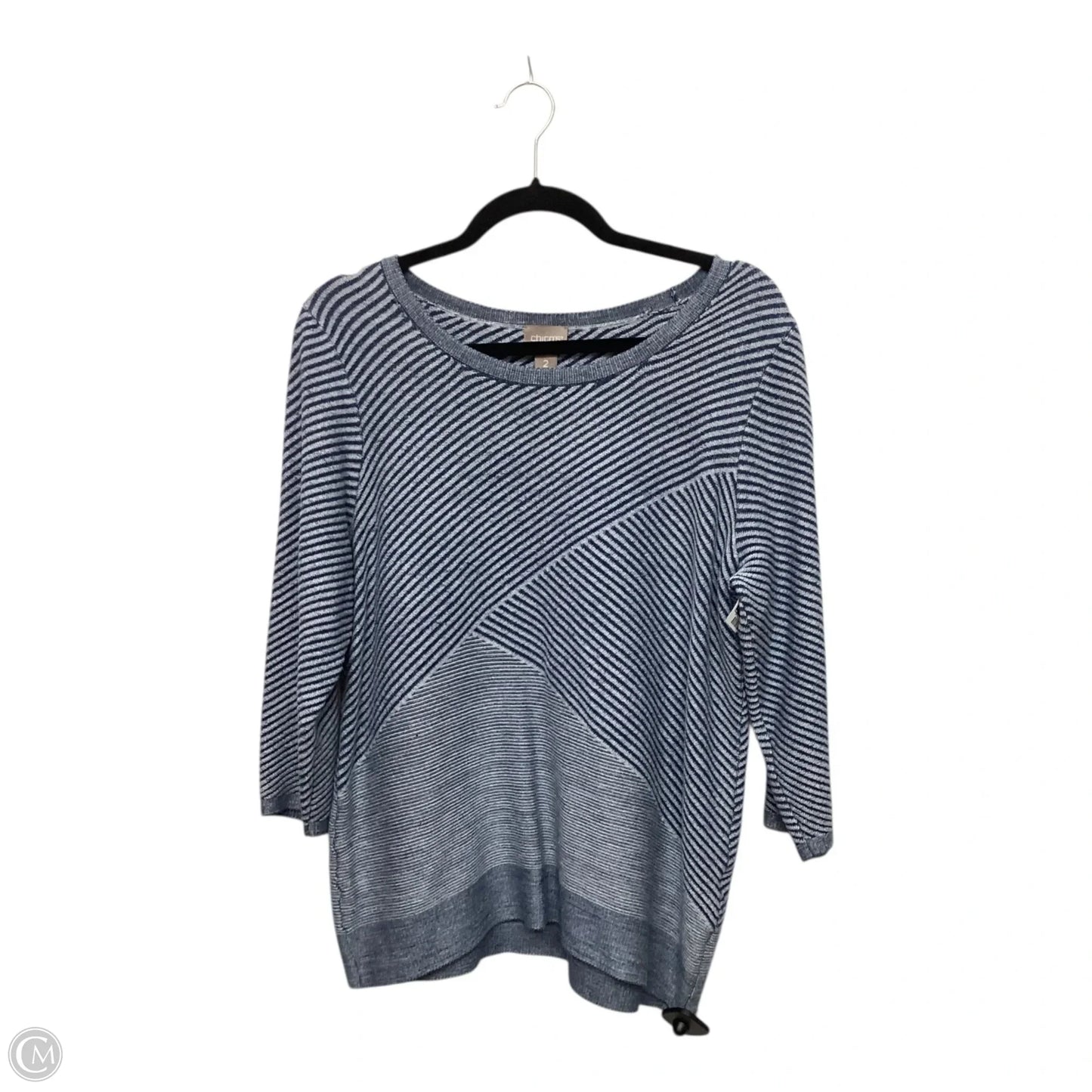 Top Long Sleeve By Chicos In Blue, Size: L