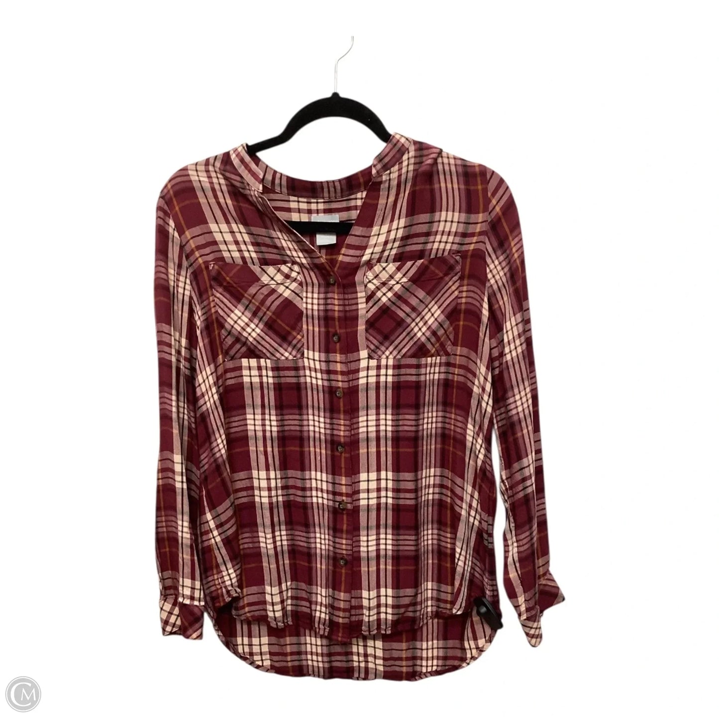 Top Long Sleeve By Chicos In Purple, Size: M