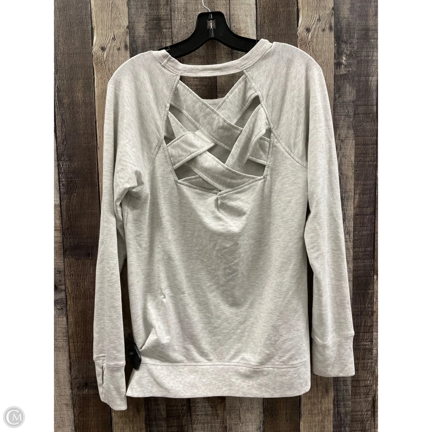 Athletic Sweatshirt Crewneck By Ideology In Grey, Size: L