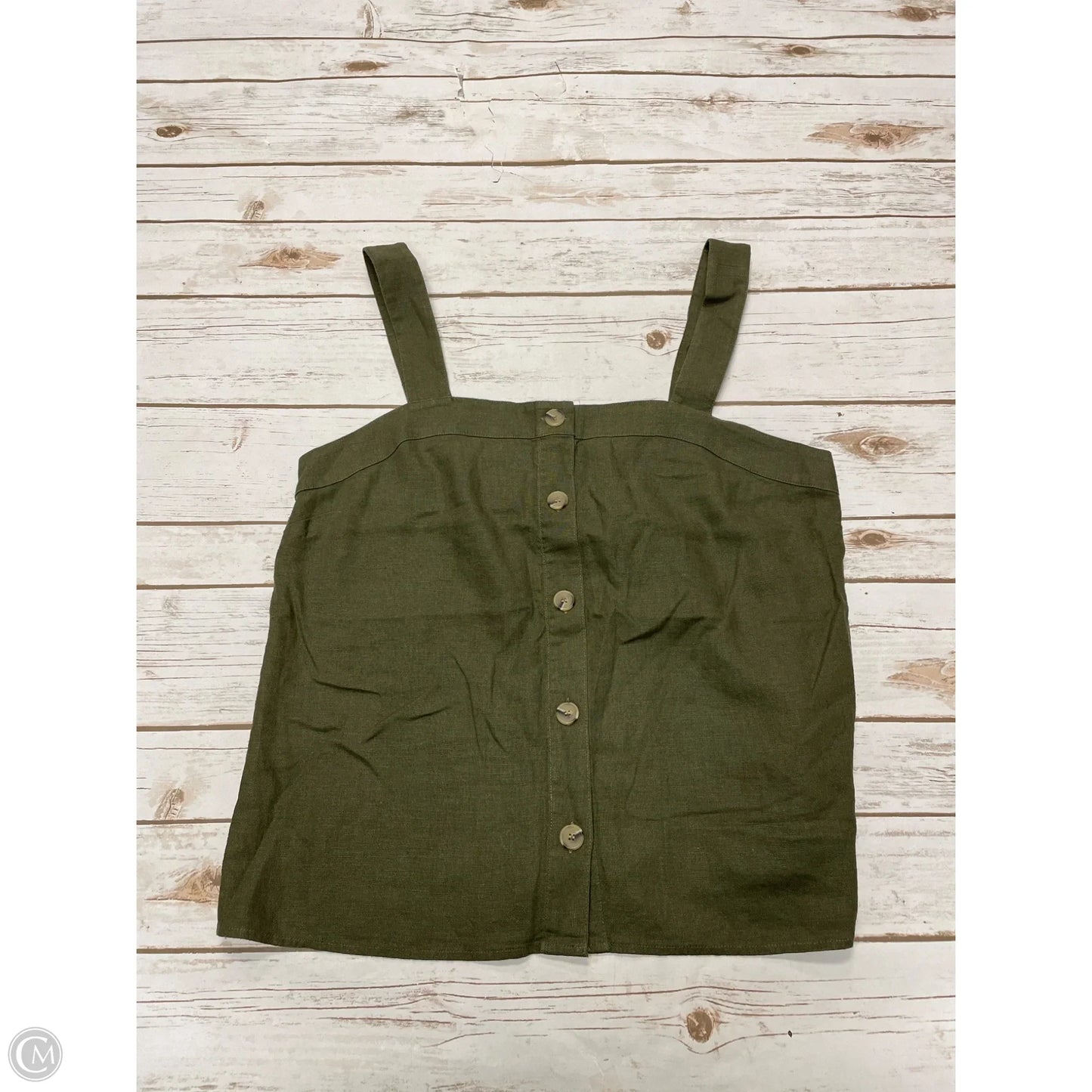 Top Sleeveless By J. Crew In Green, Size: M