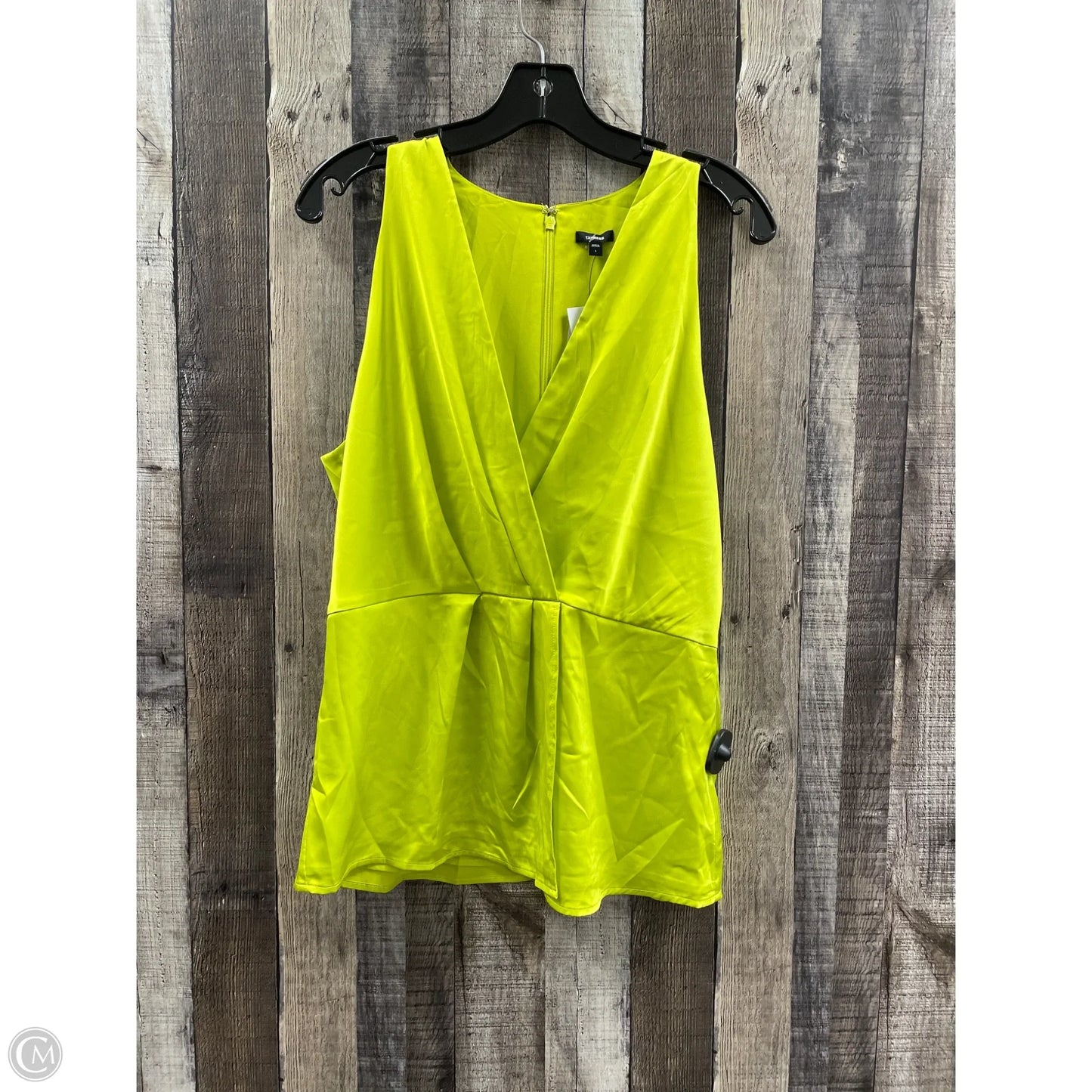 Top Sleeveless By Express In Green, Size: L