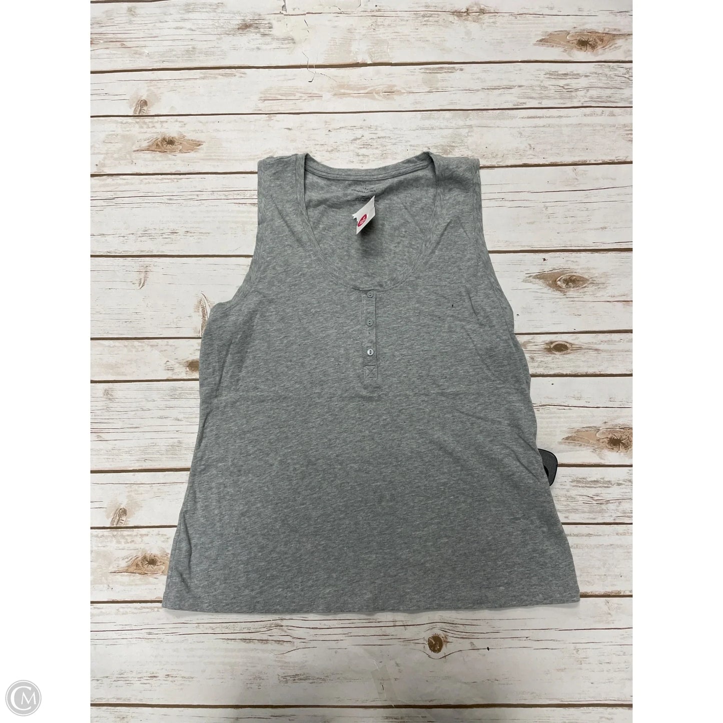 Top Sleeveless By Banana Republic In Grey, Size: M