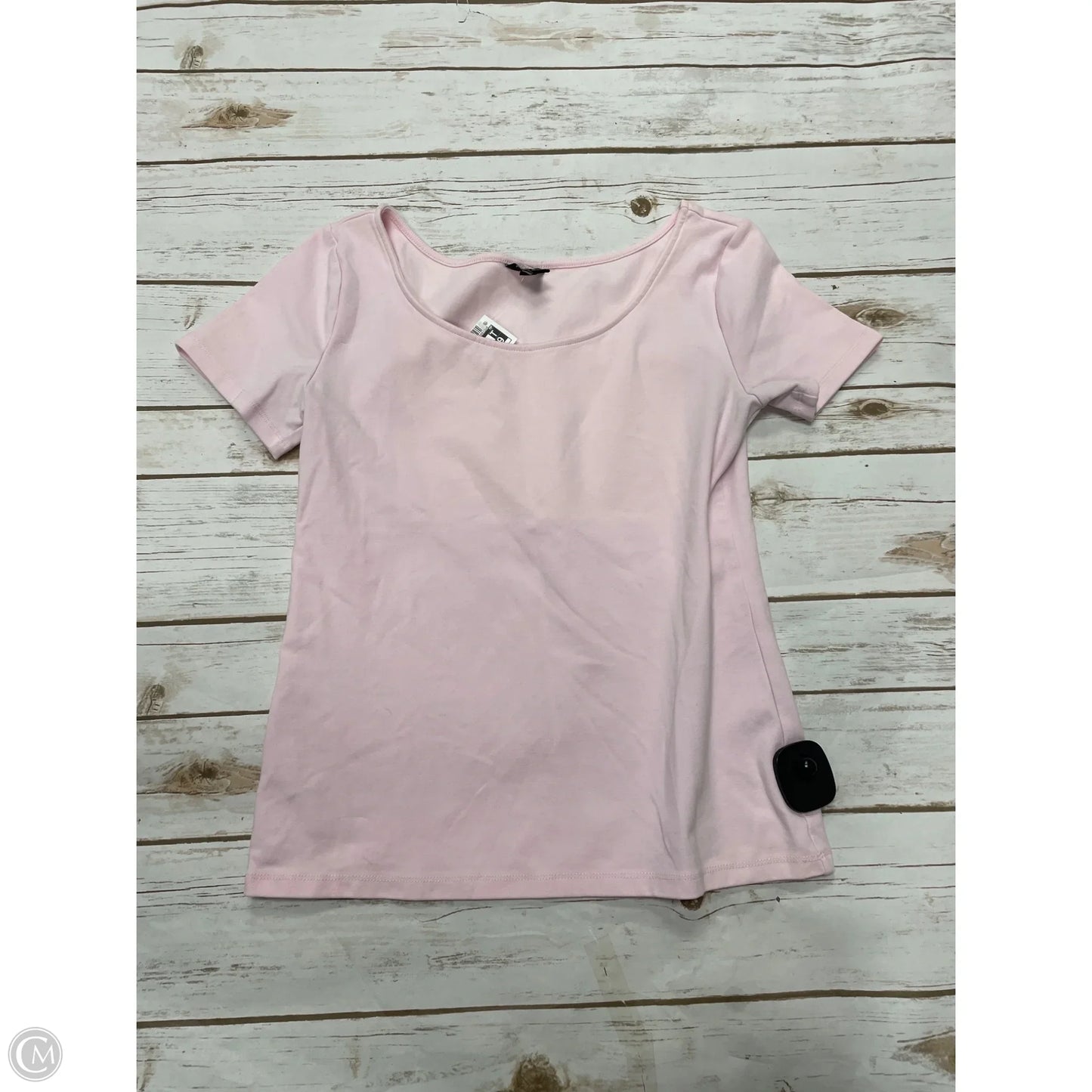 Top Short Sleeve By Ann Taylor In Pink, Size: S