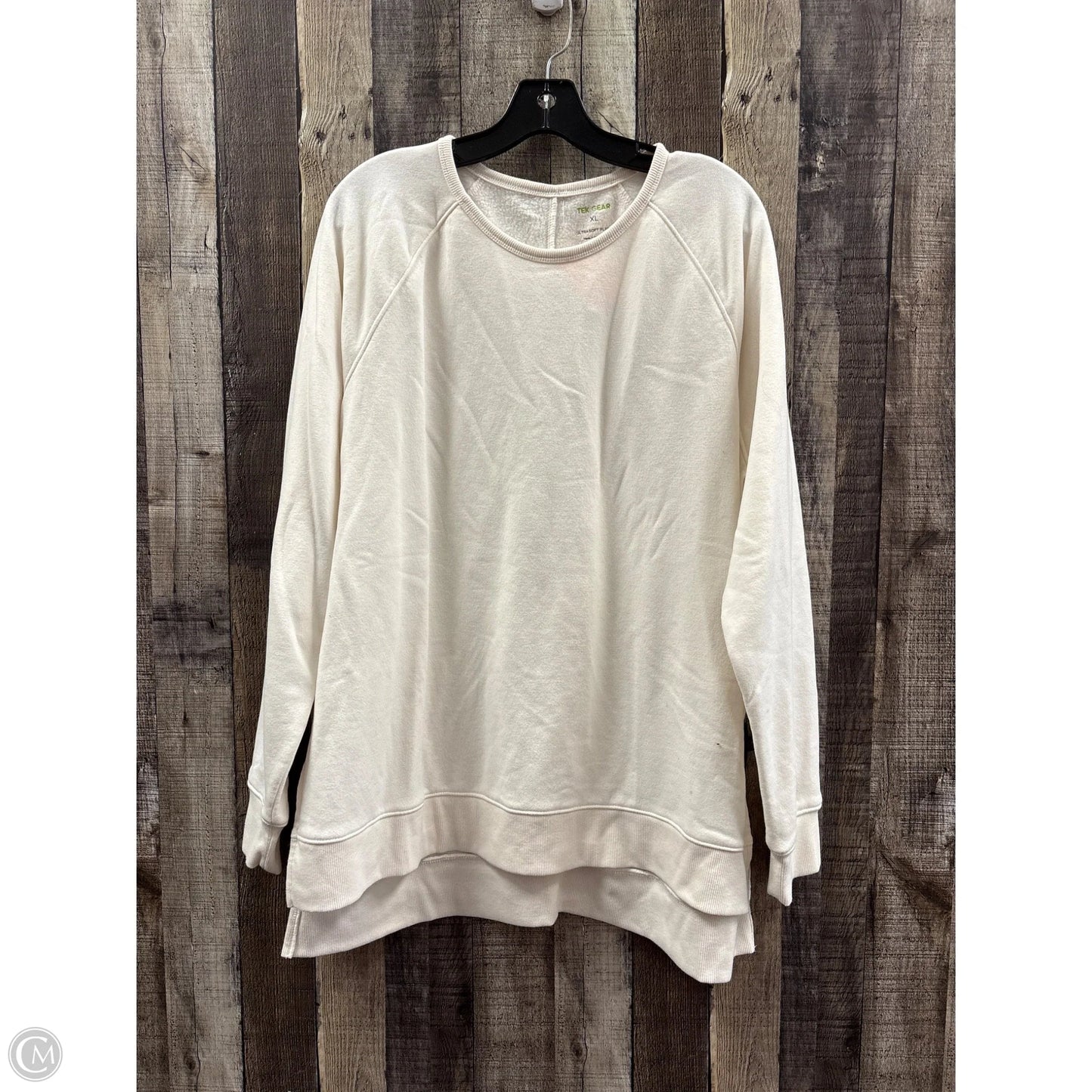 Sweatshirt Crewneck By Tek Gear In White, Size: Xl