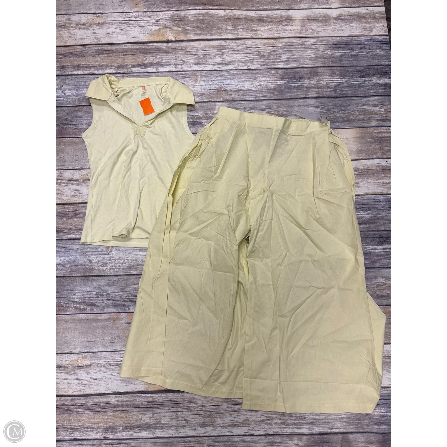 Lounge Set Pants By Mono B In Yellow, Size: M