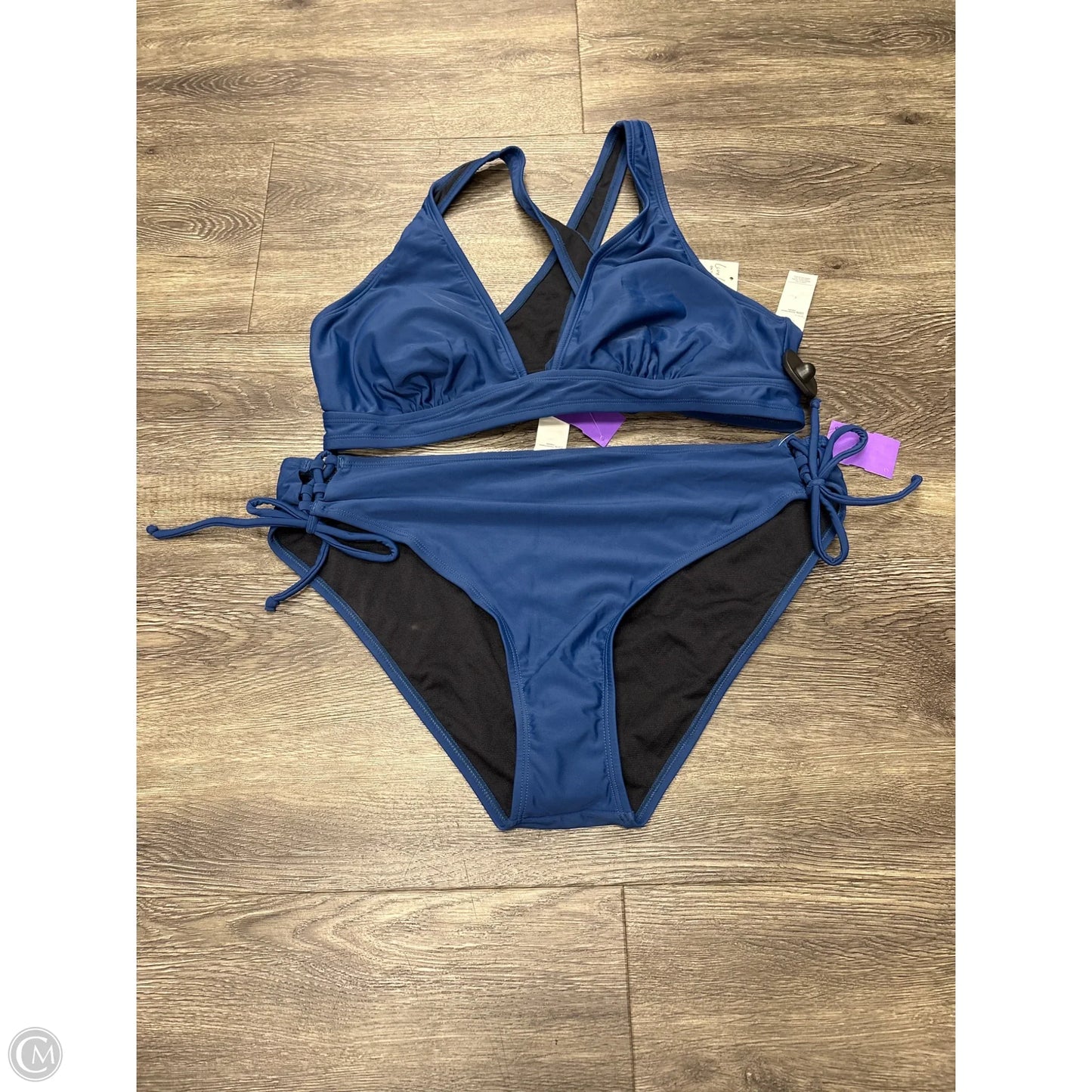 Swimsuit 2pc By Cupshe In Navy, Size: Xl
