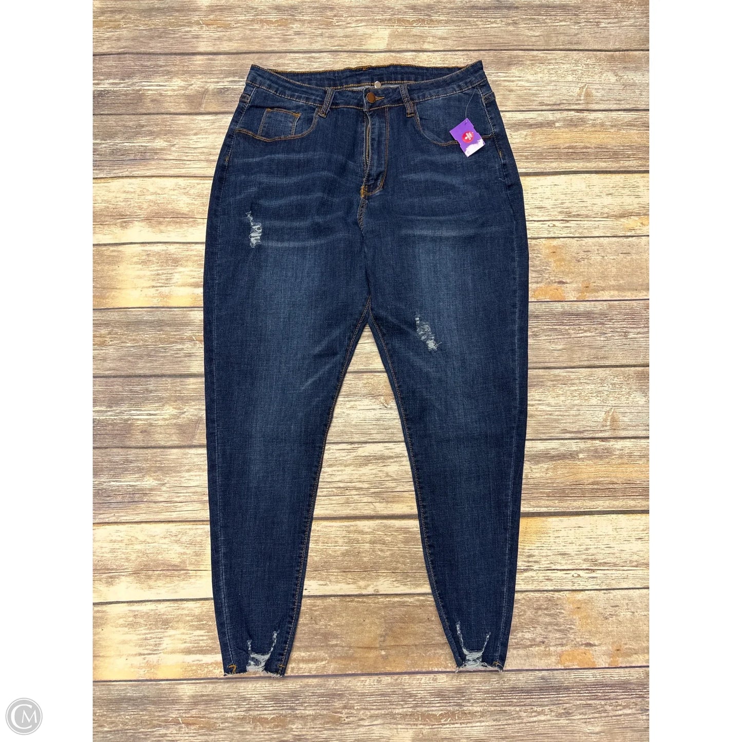 Jeans Skinny By Shein In Blue, Size: Xl