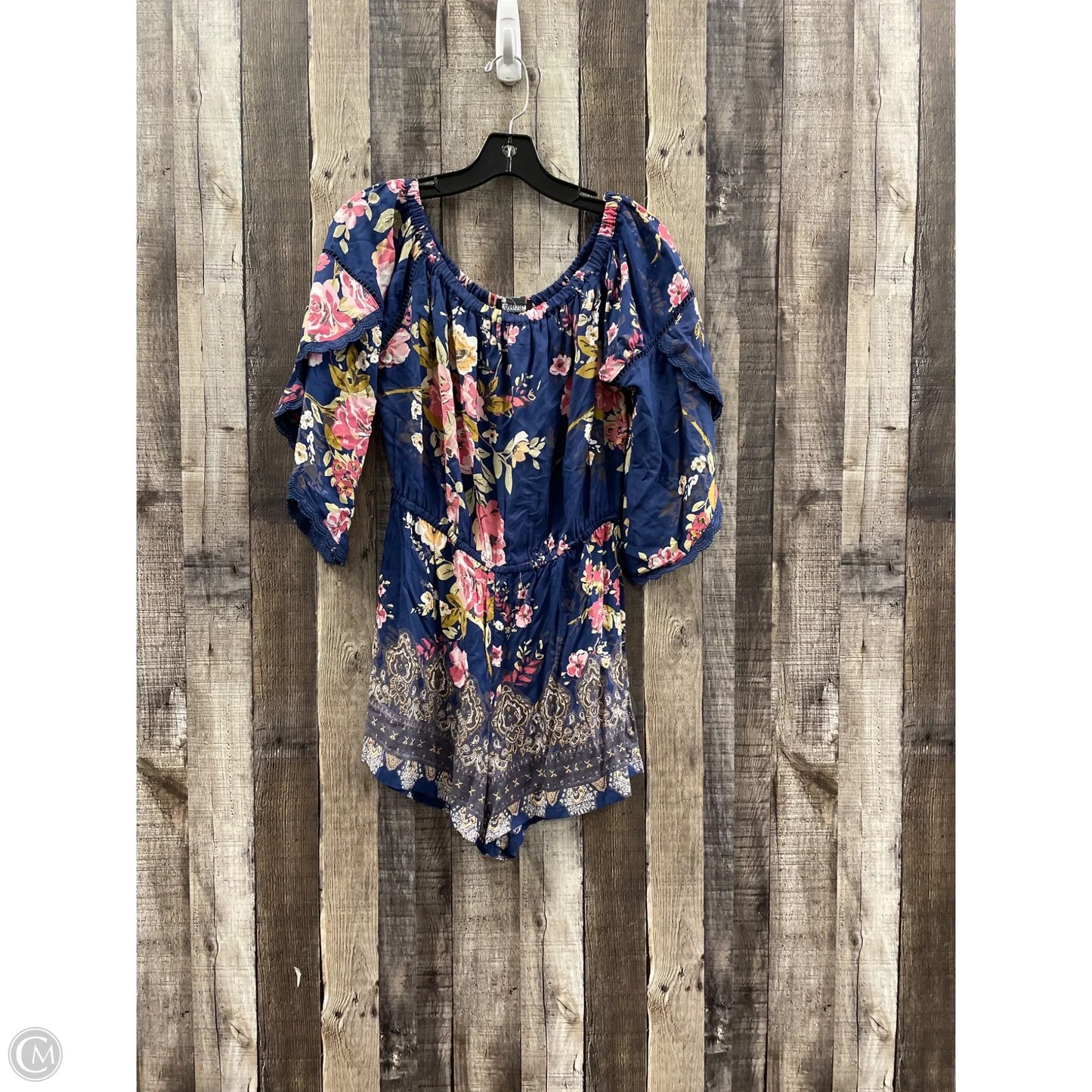 Romper By Angie In Floral Print, Size: L