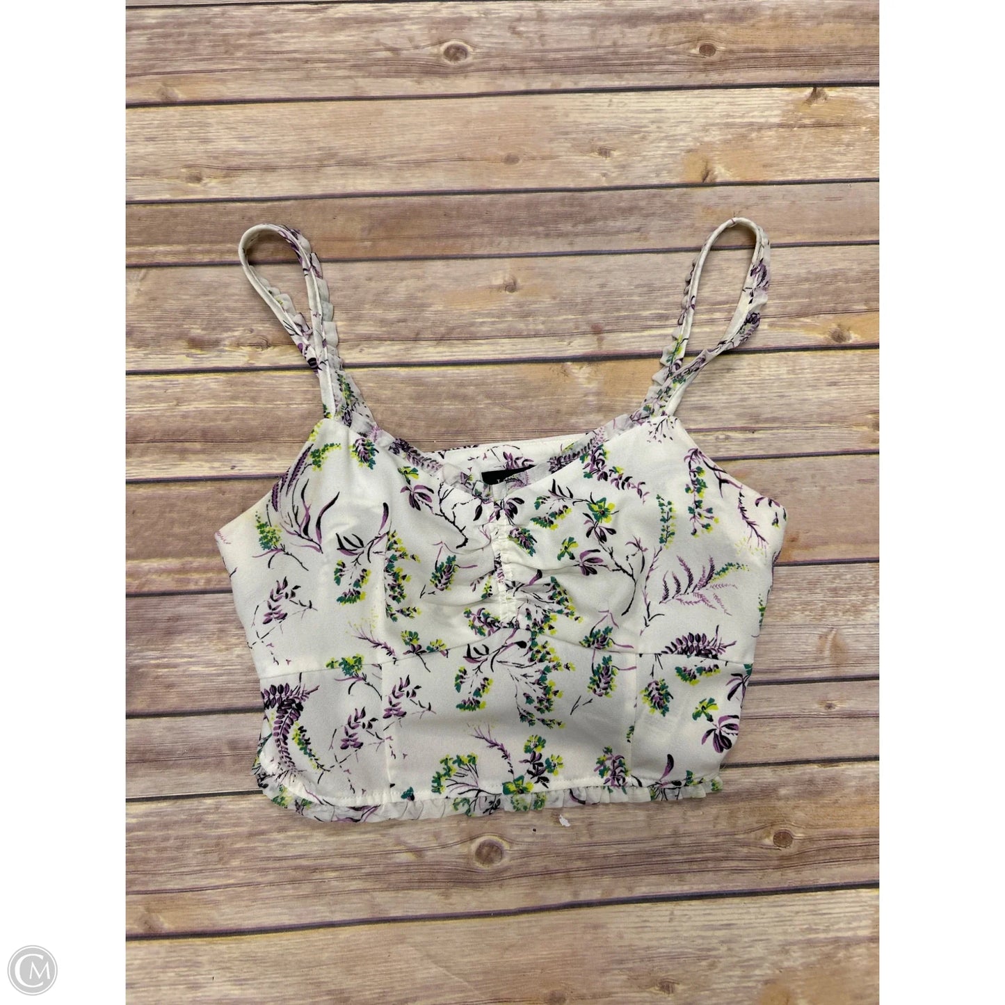 Top Sleeveless By Top Shop In Floral Print, Size: 8