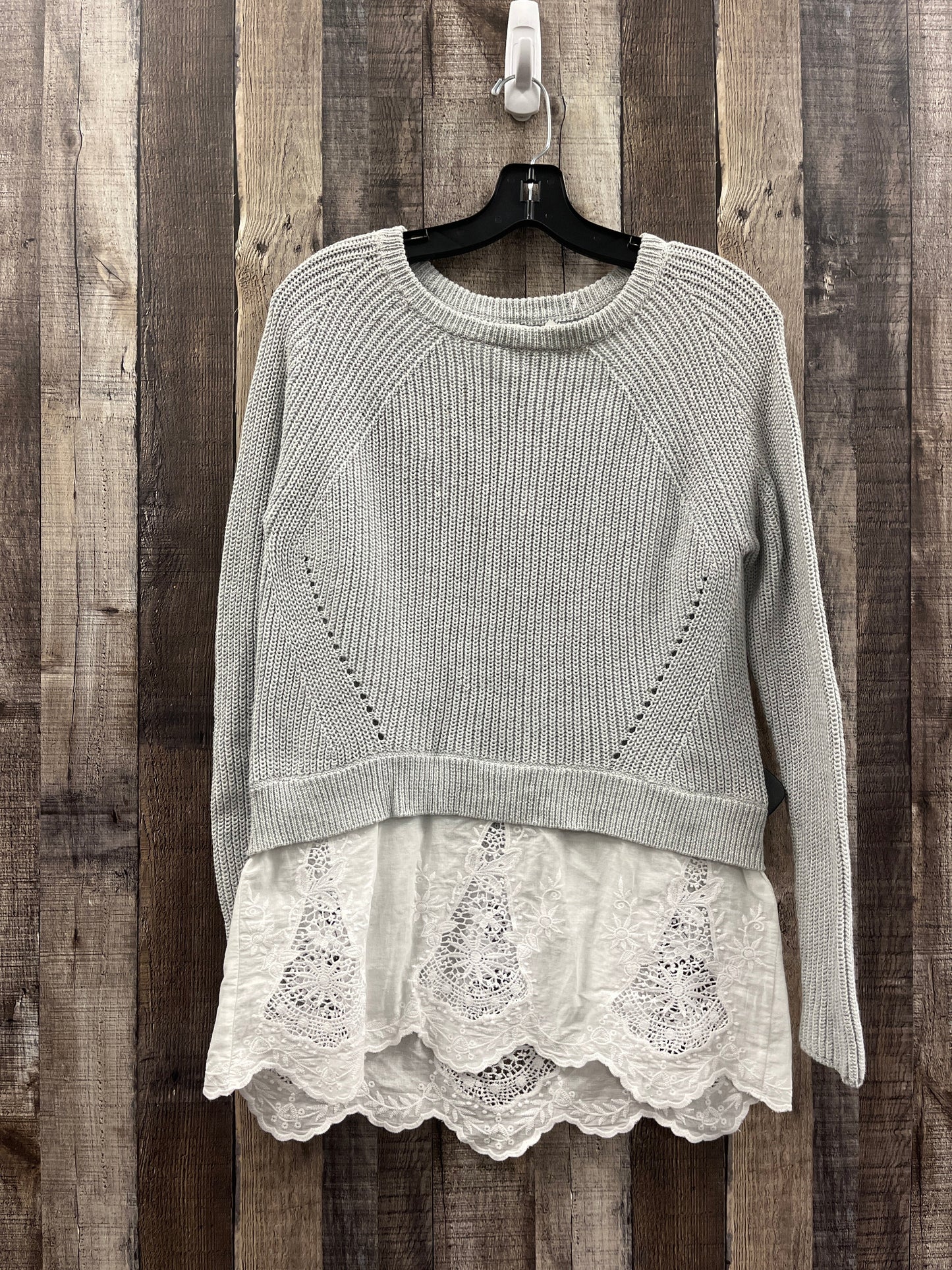 Sweater By Cato In Grey, Size: S