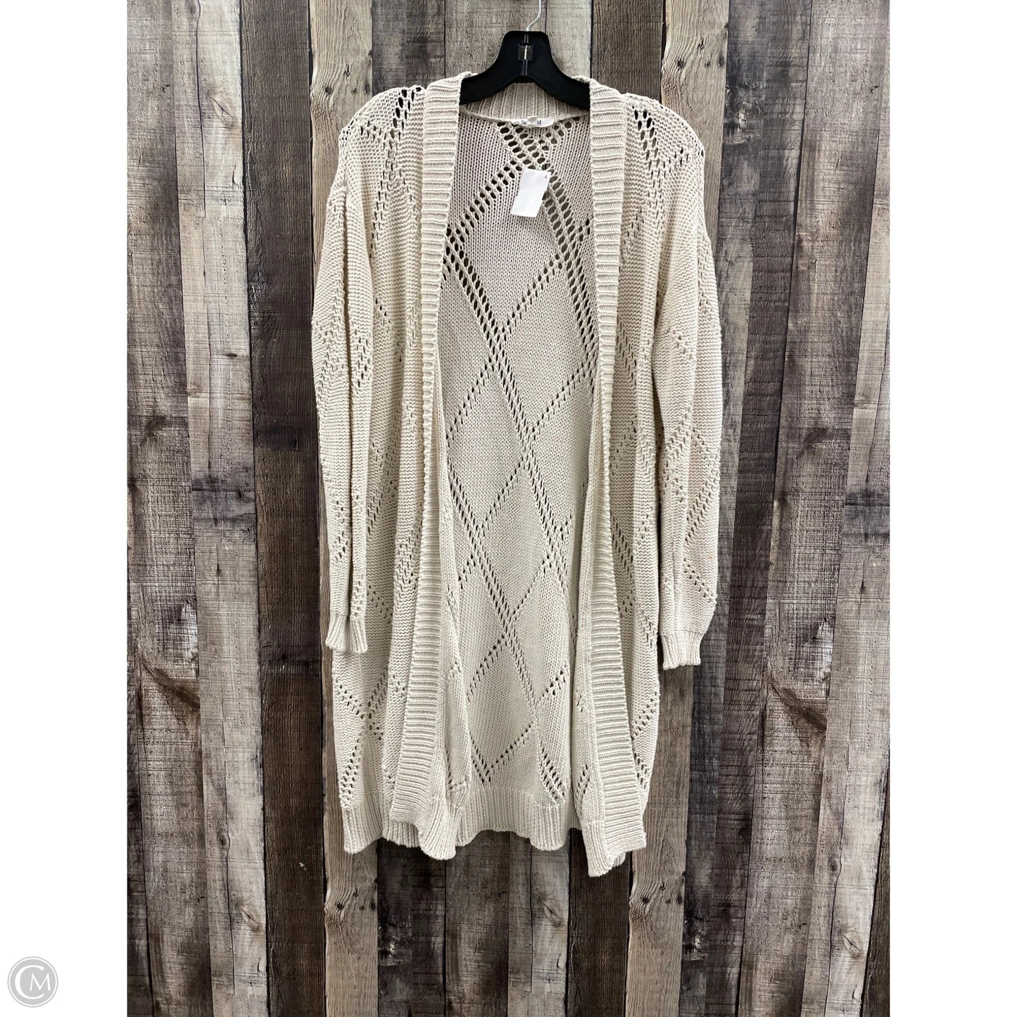Sweater Cardigan By Splendid In Cream, Size: Xs