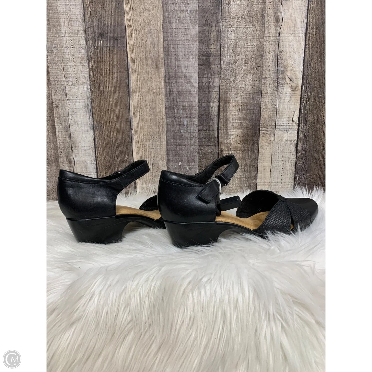 Shoes Heels Block By Clarks In Black, Size: 10