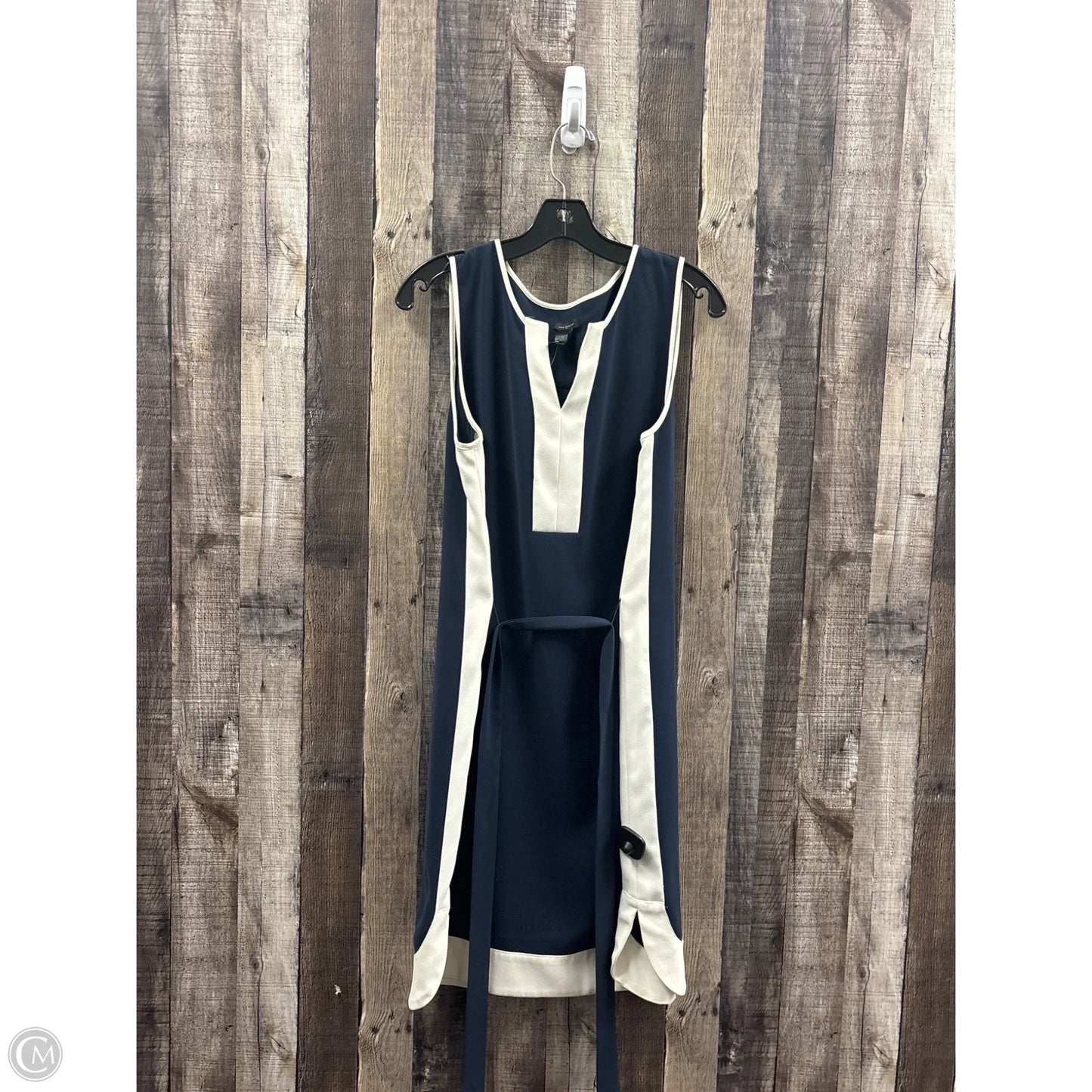 Dress Work By Ann Taylor In Blue & Cream, Size: L