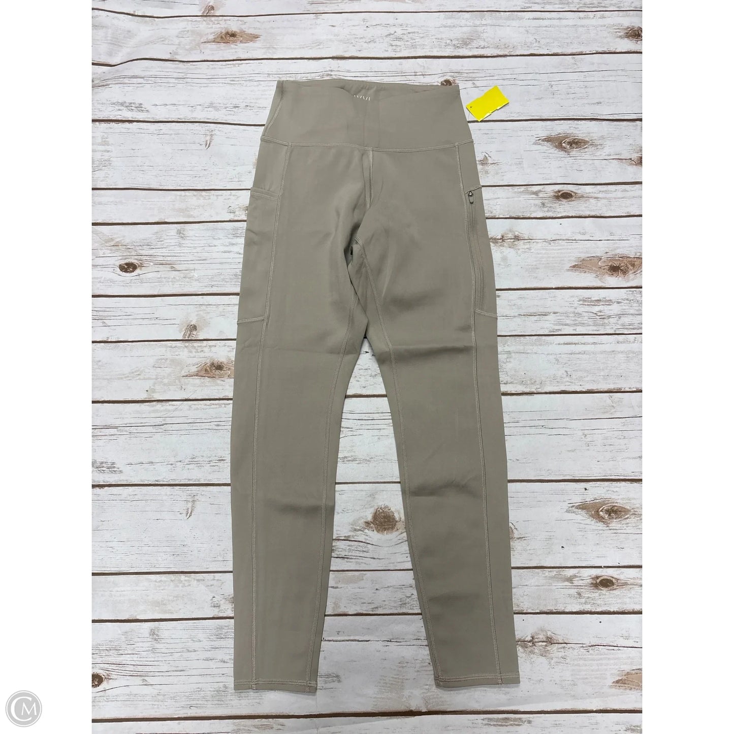 Athletic Leggings By Savvi In Tan, Size: S