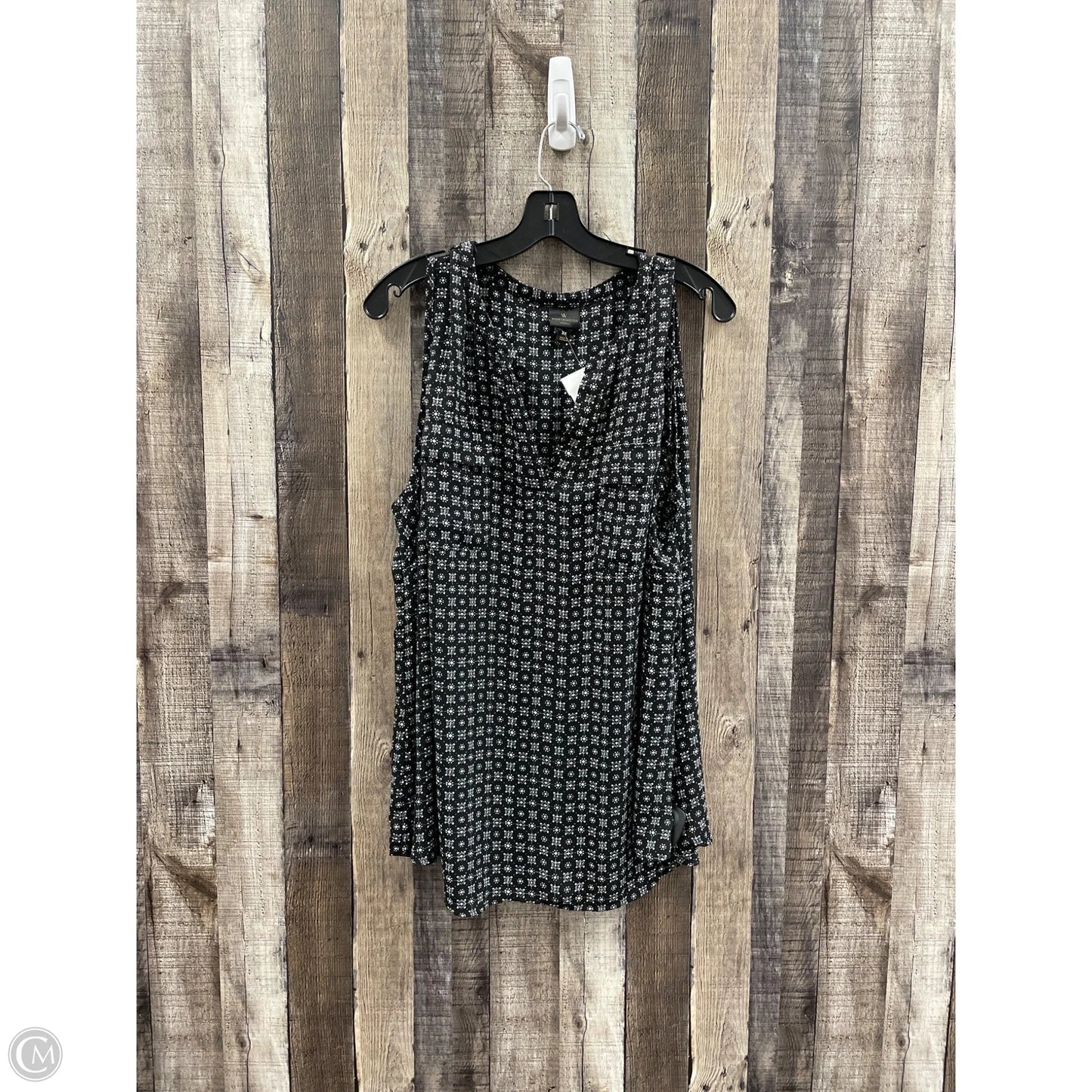 Top Sleeveless By Worthington In Black, Size: 2x