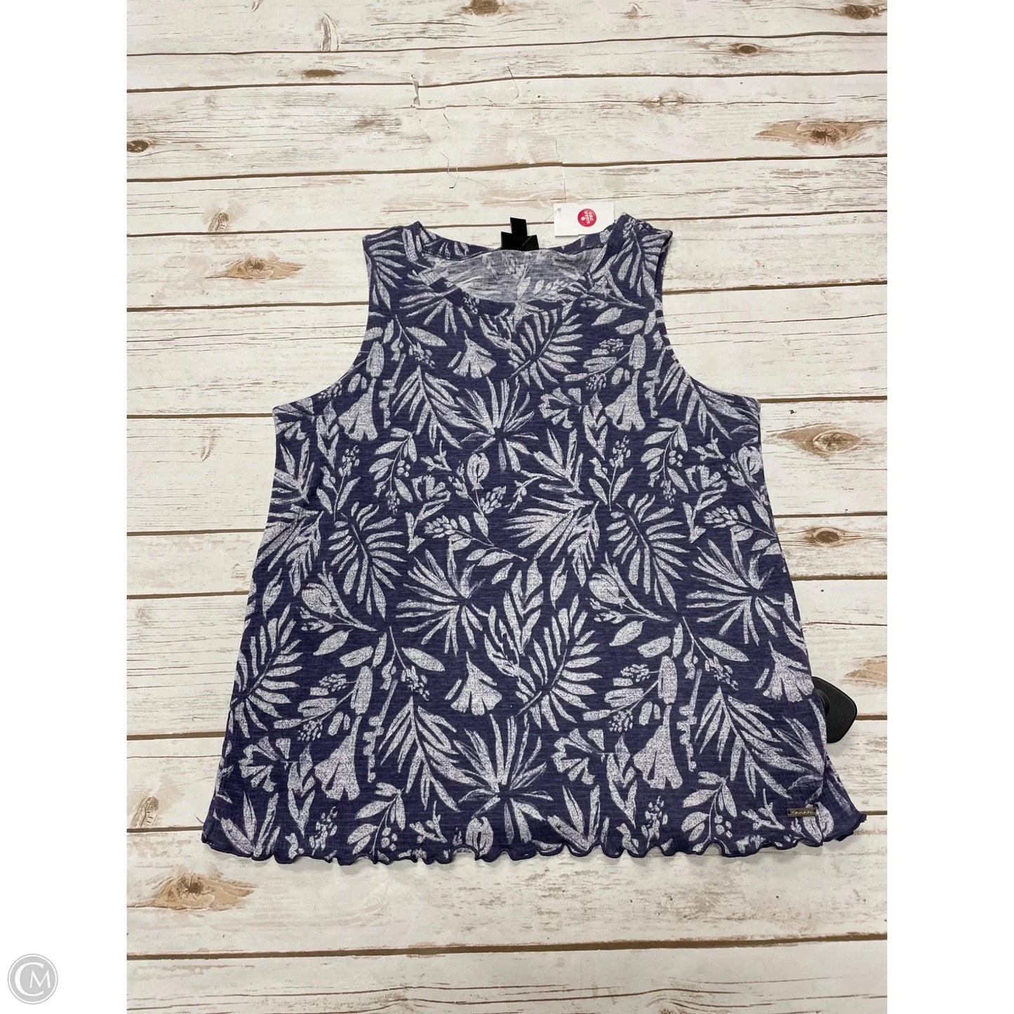 Top Sleeveless By Tahari By Arthur Levine In Blue, Size: S