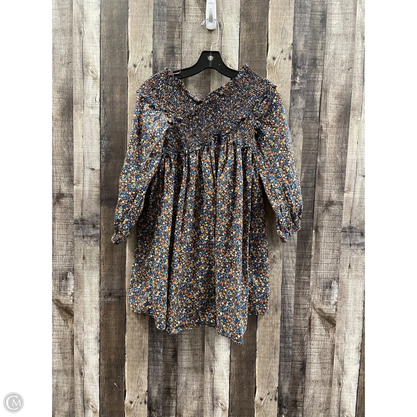 Dress Casual Short By Sugar Lips In Floral Print, Size: M