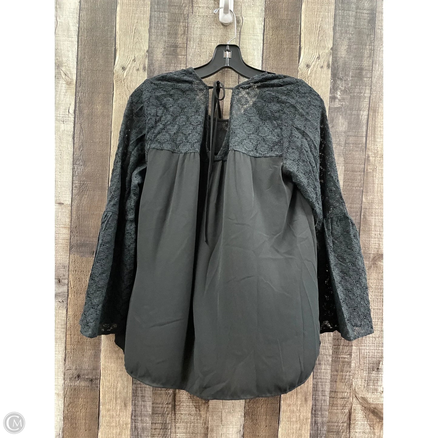 Top Long Sleeve By Loft In Black, Size: M