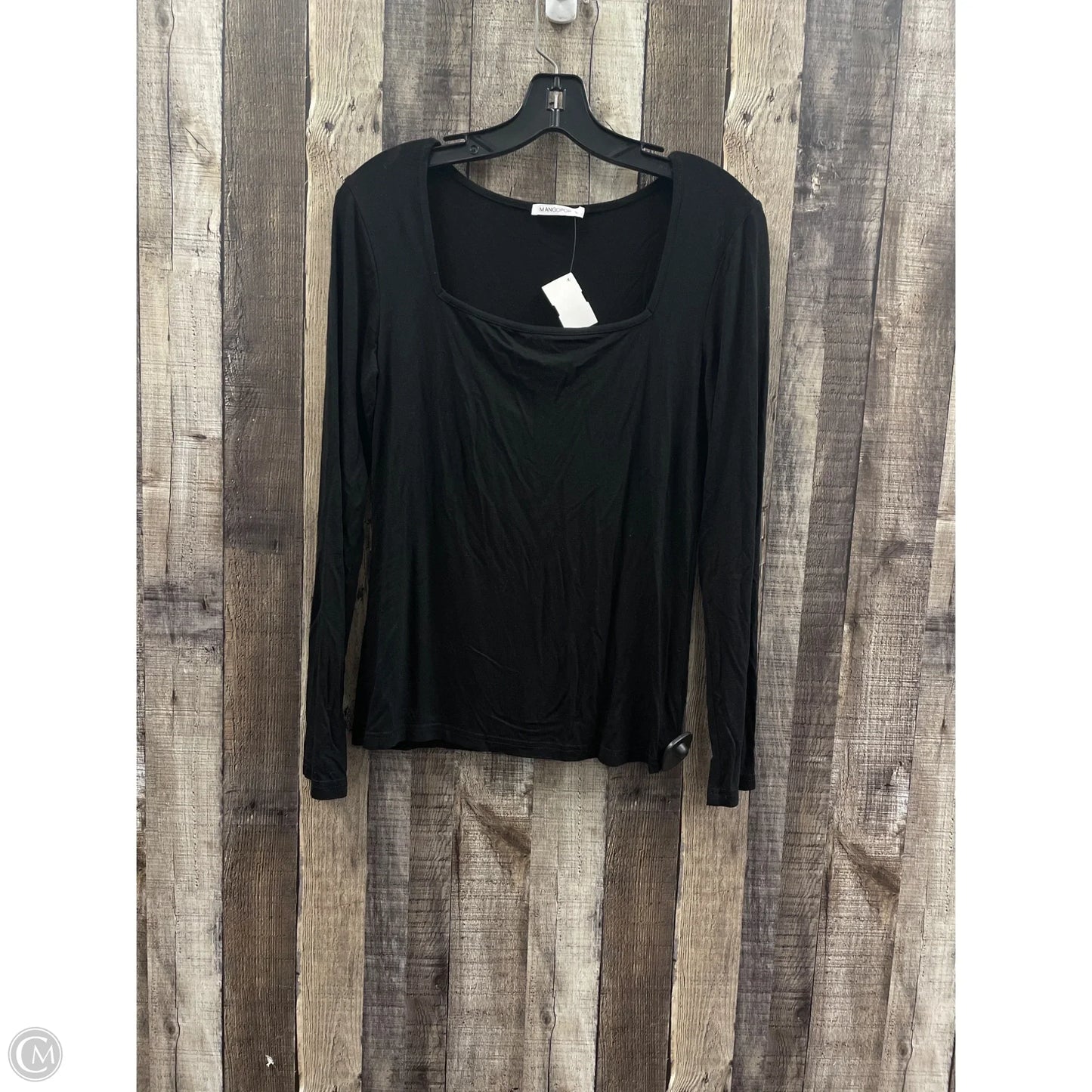 Top Long Sleeve By Cme In Black, Size: L