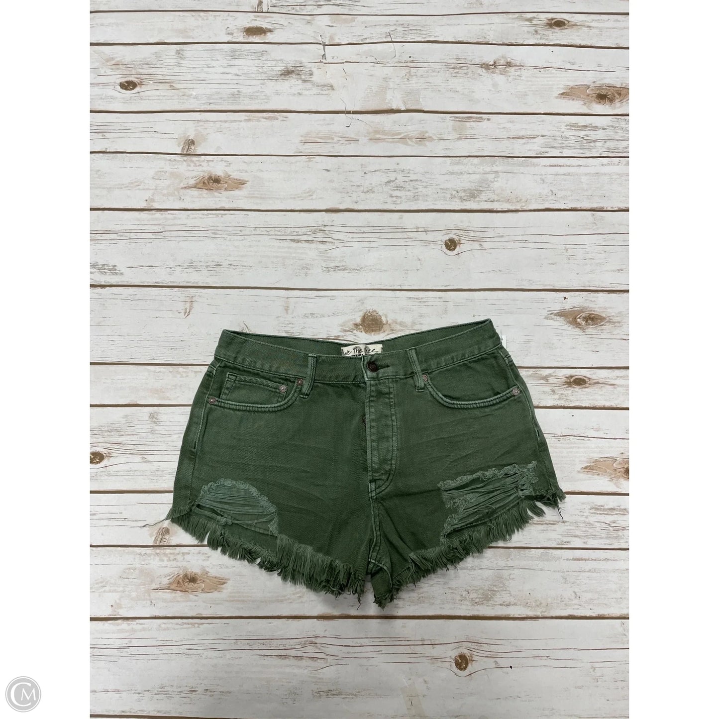 Shorts By We The Free In Green Denim, Size: 6