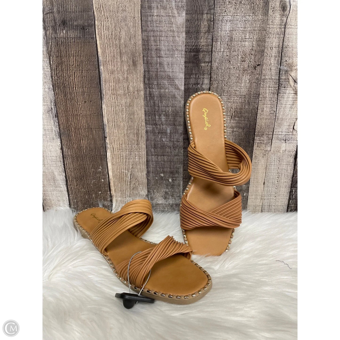 Sandals Flats By Qupid In Brown, Size: 11