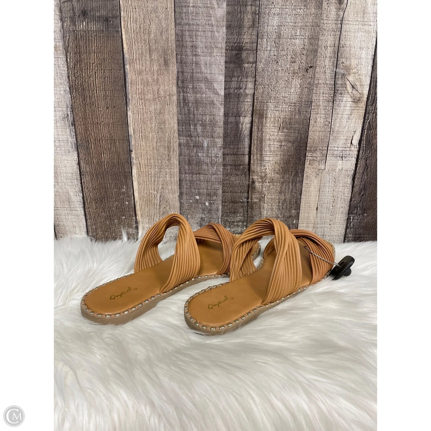 Sandals Flats By Qupid In Brown, Size: 11