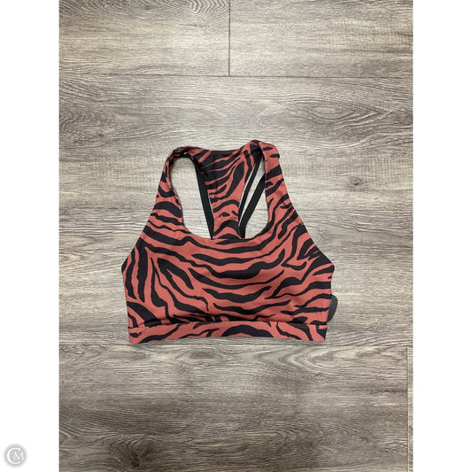 Athletic Bra By Fabletics In Zebra Print, Size: S
