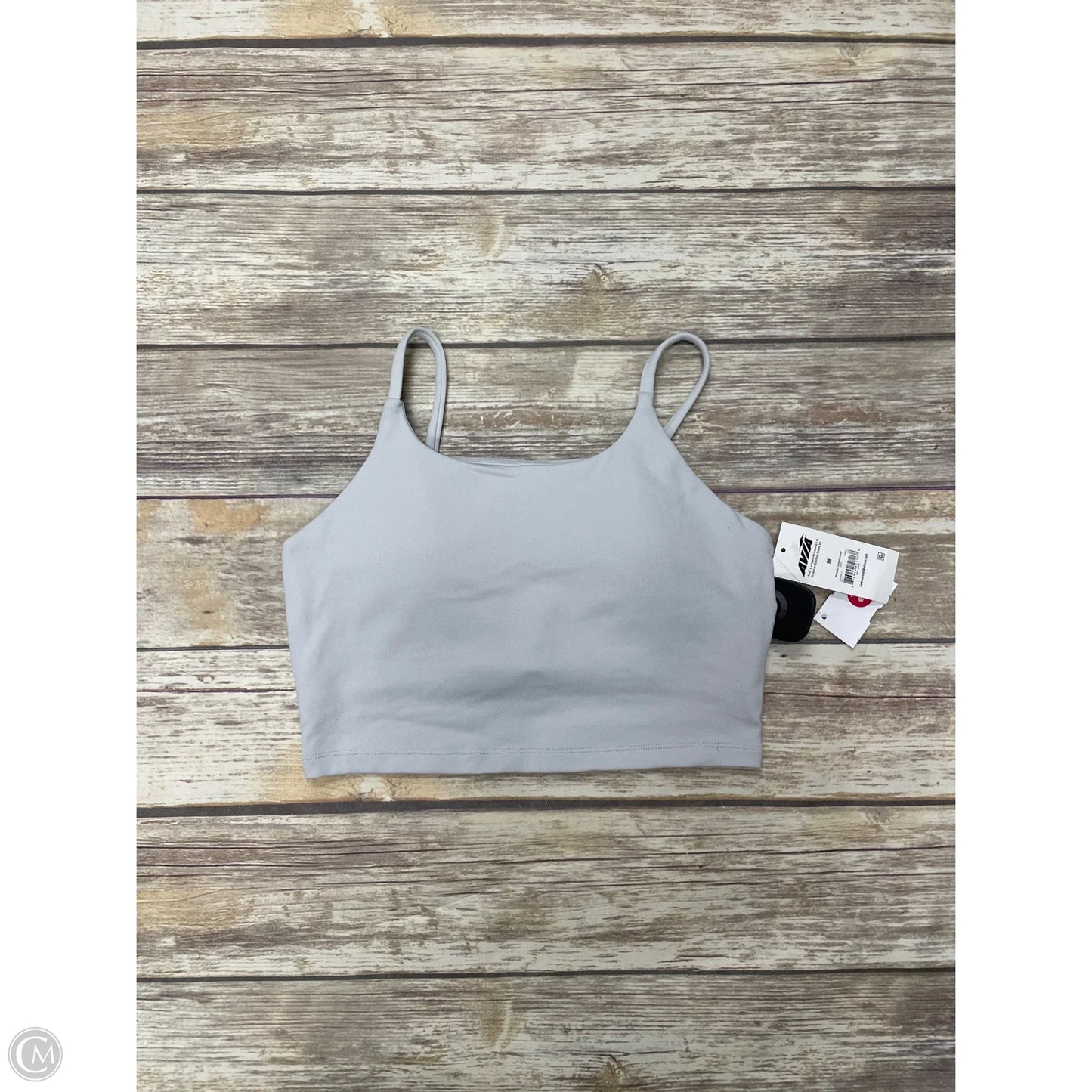 Athletic Bra By Avia In Grey, Size: M