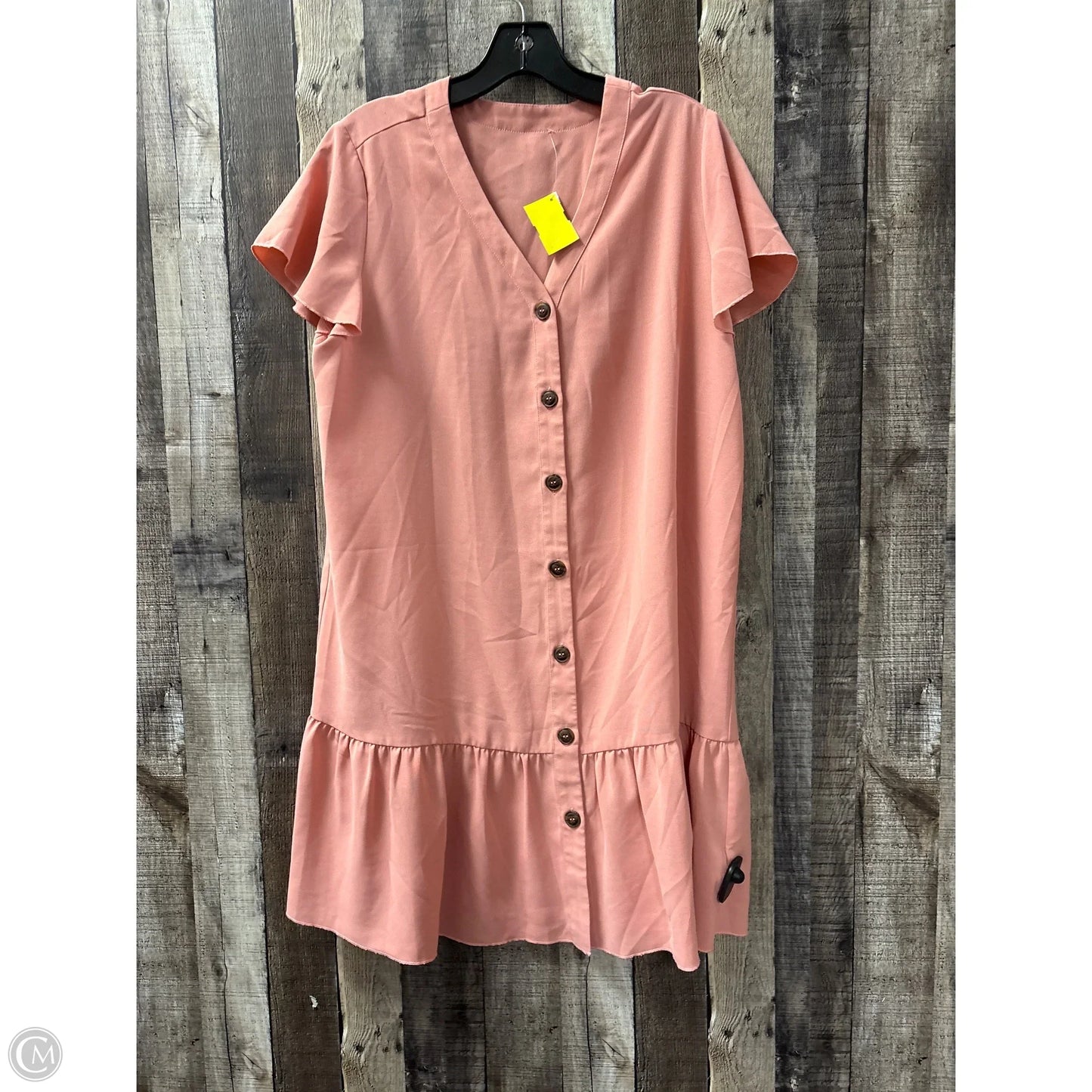 Dress Casual Short By Cmf In Peach, Size: M