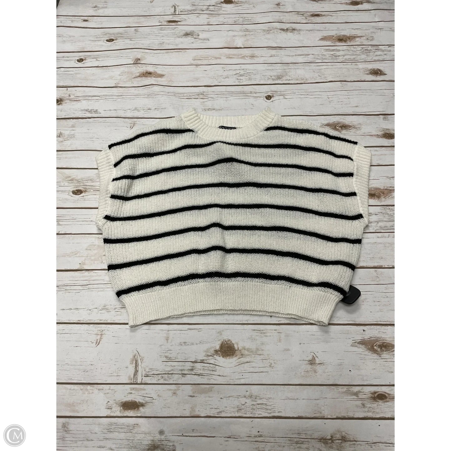 Sweater By Shein In Striped Pattern, Size: L