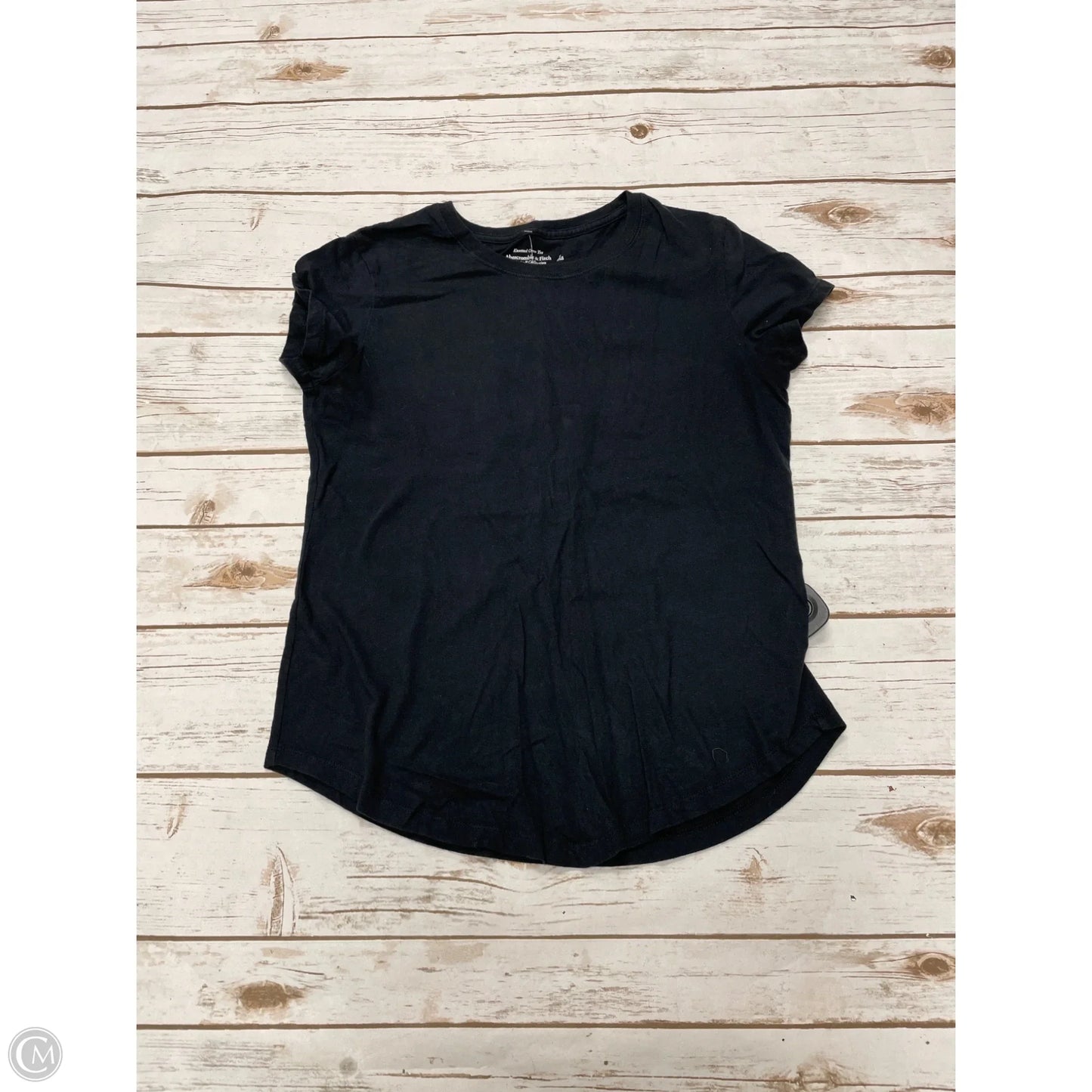 Top Short Sleeve By Abercrombie And Fitch In Black, Size: S