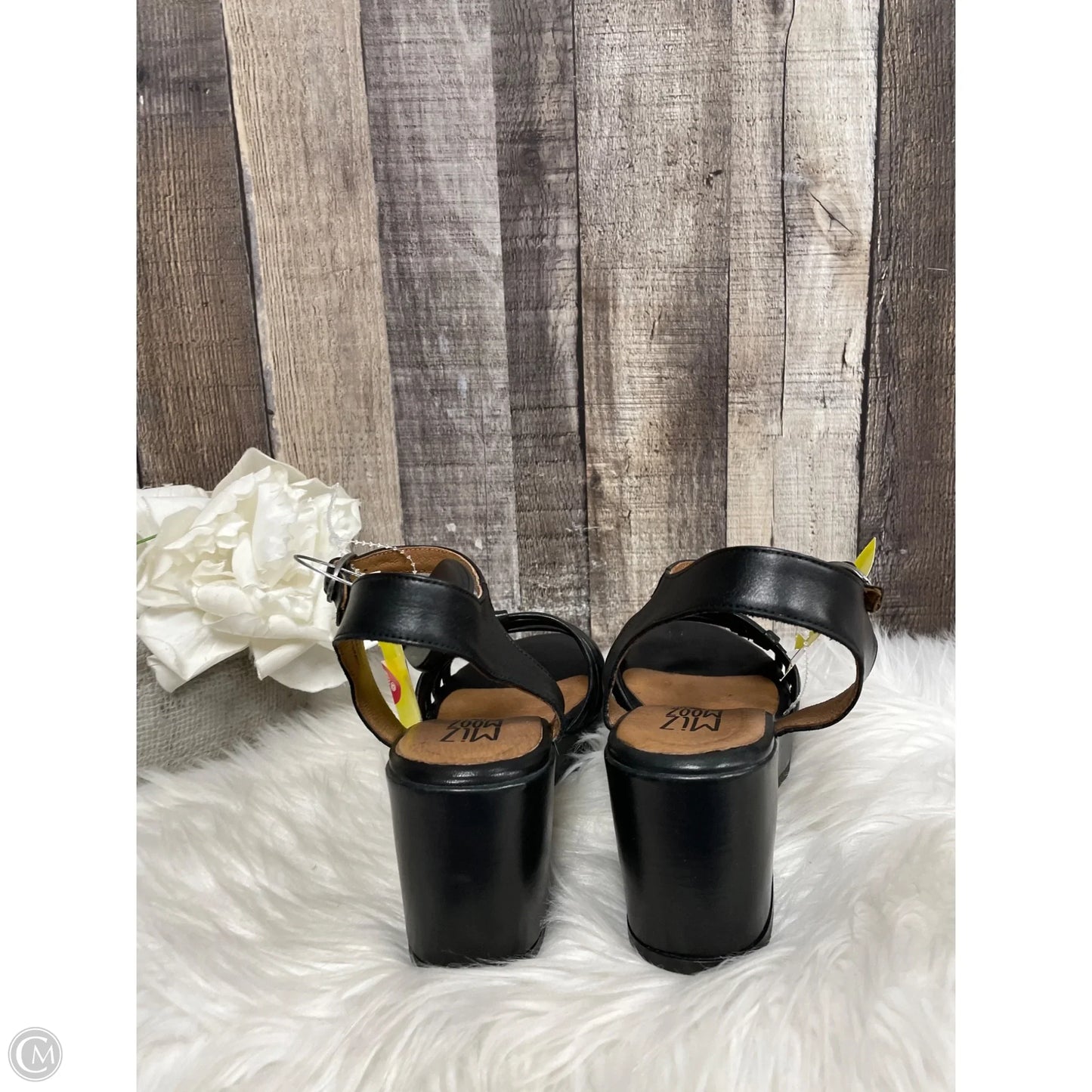 Sandals Heels Block By Miz Mooz In Black, Size: 6