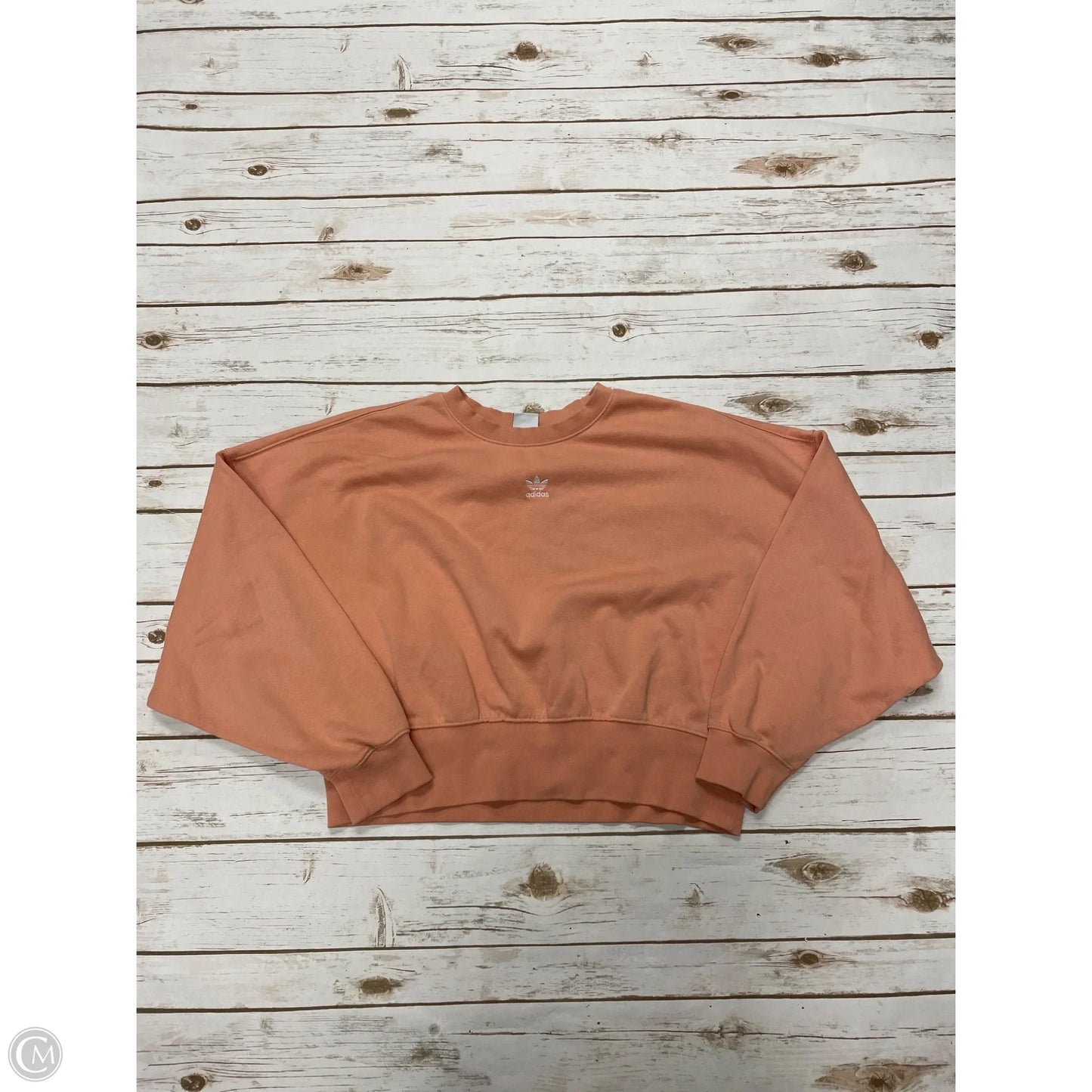 Sweatshirt Crewneck By Adidas In Orange, Size: S
