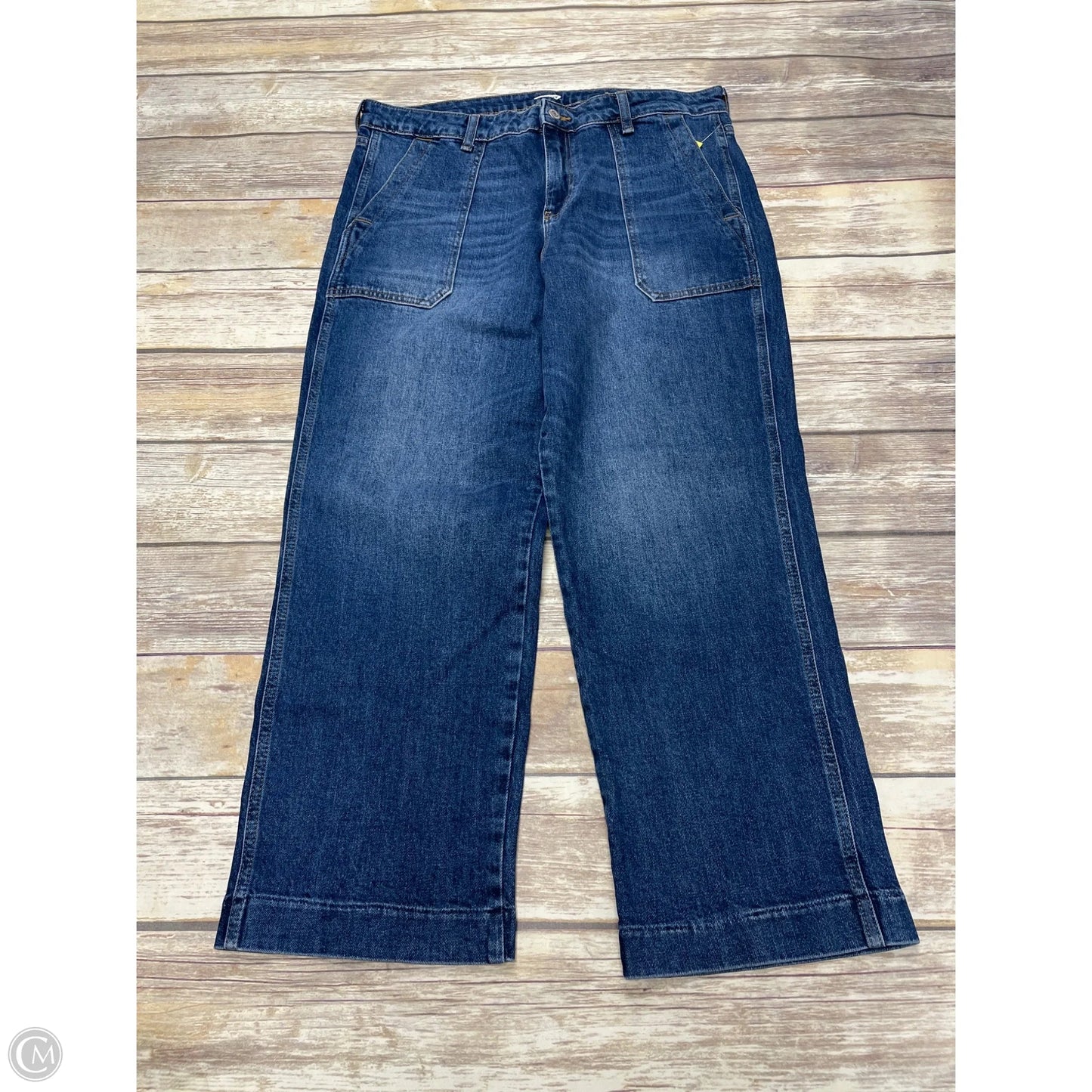 Jeans Wide Leg By Old Navy In Blue Denim, Size: 14