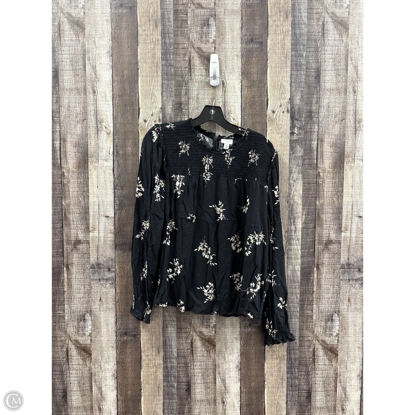 Top Long Sleeve By J. Crew In Black, Size: Xl