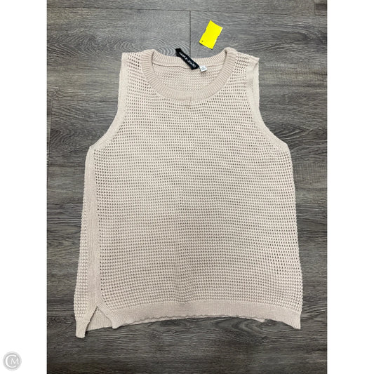 Top Sleeveless By Grace + Karma In Tan, Size: L