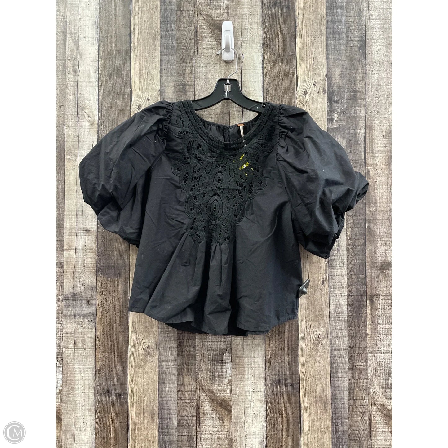 Top Short Sleeve By Free People In Black, Size: S