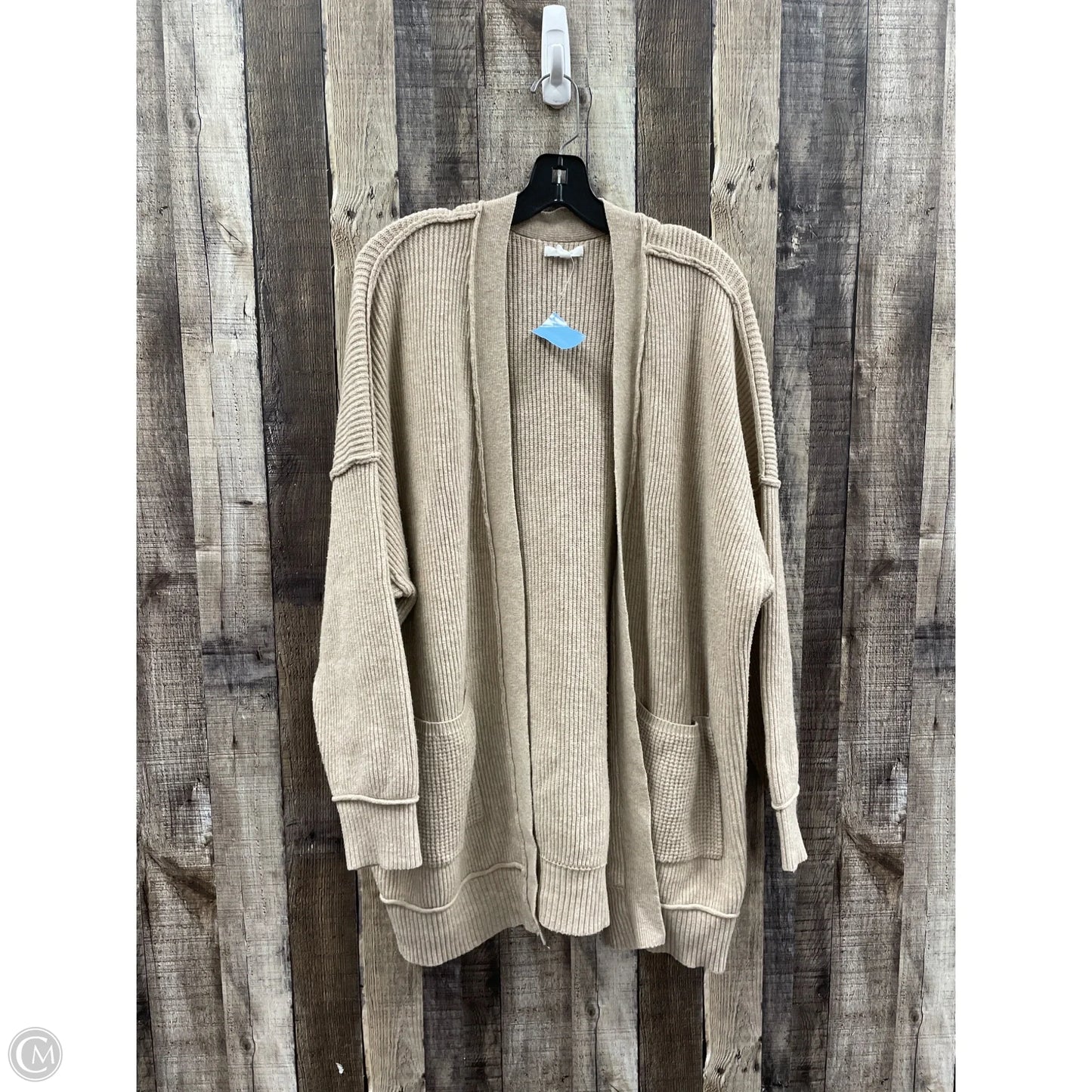 Sweater Cardigan By Maurices In Tan, Size: 3x
