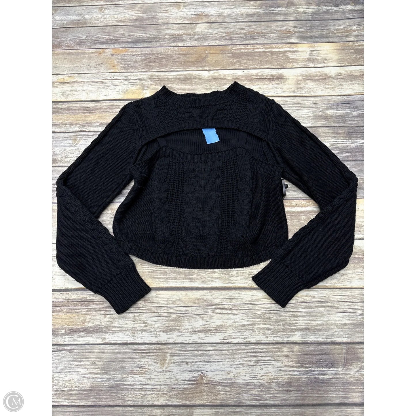 Sweater By Elan In Black, Size: L