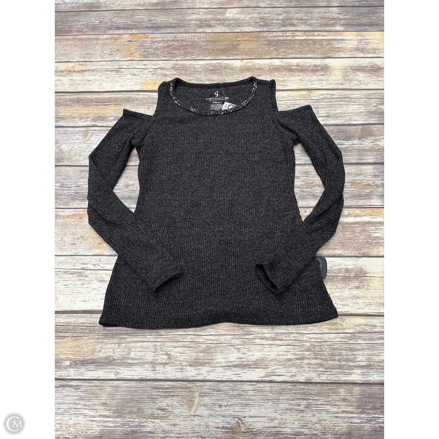 Top Long Sleeve By Juicy Couture In Grey, Size: S