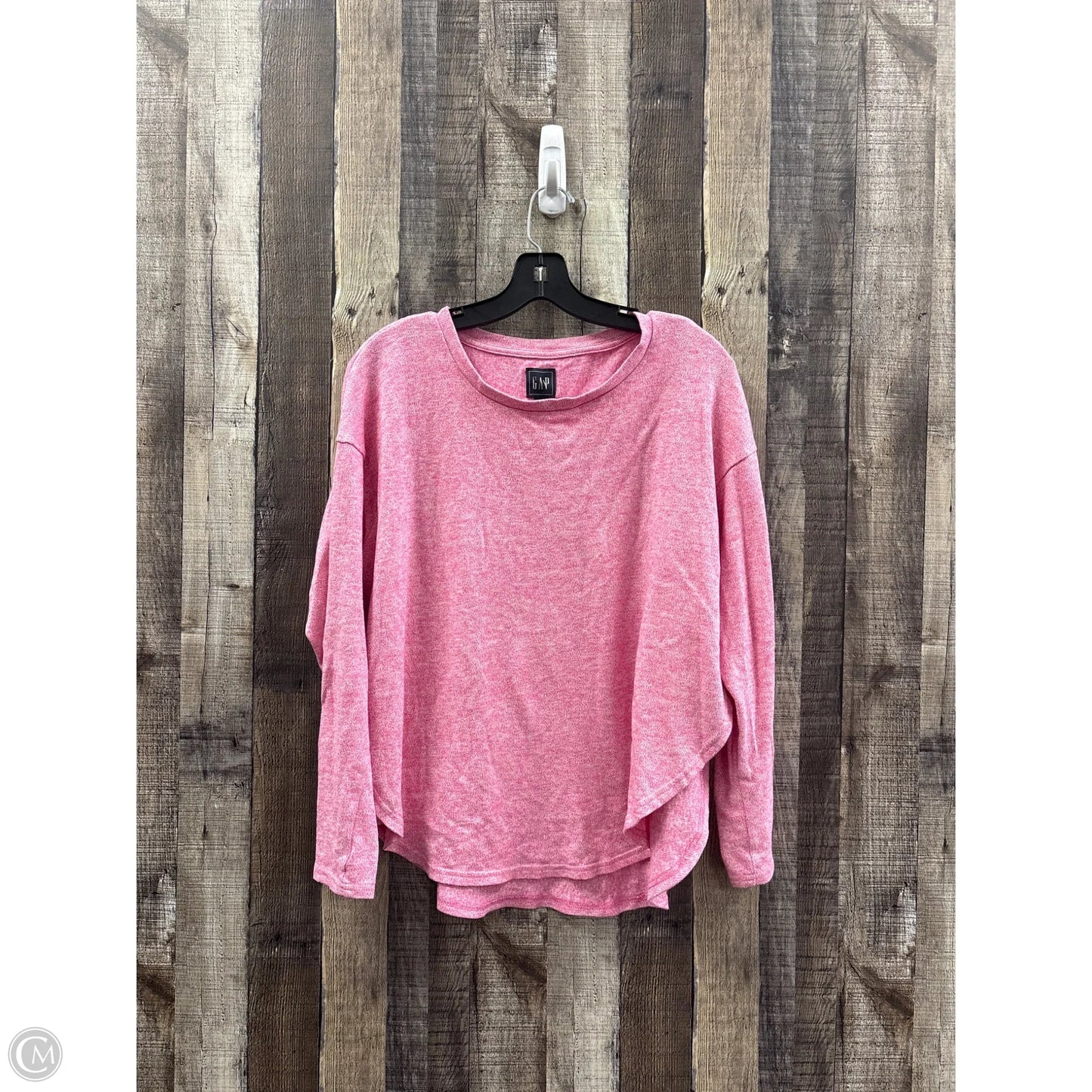 Top Long Sleeve By Gap In Pink, Size: M