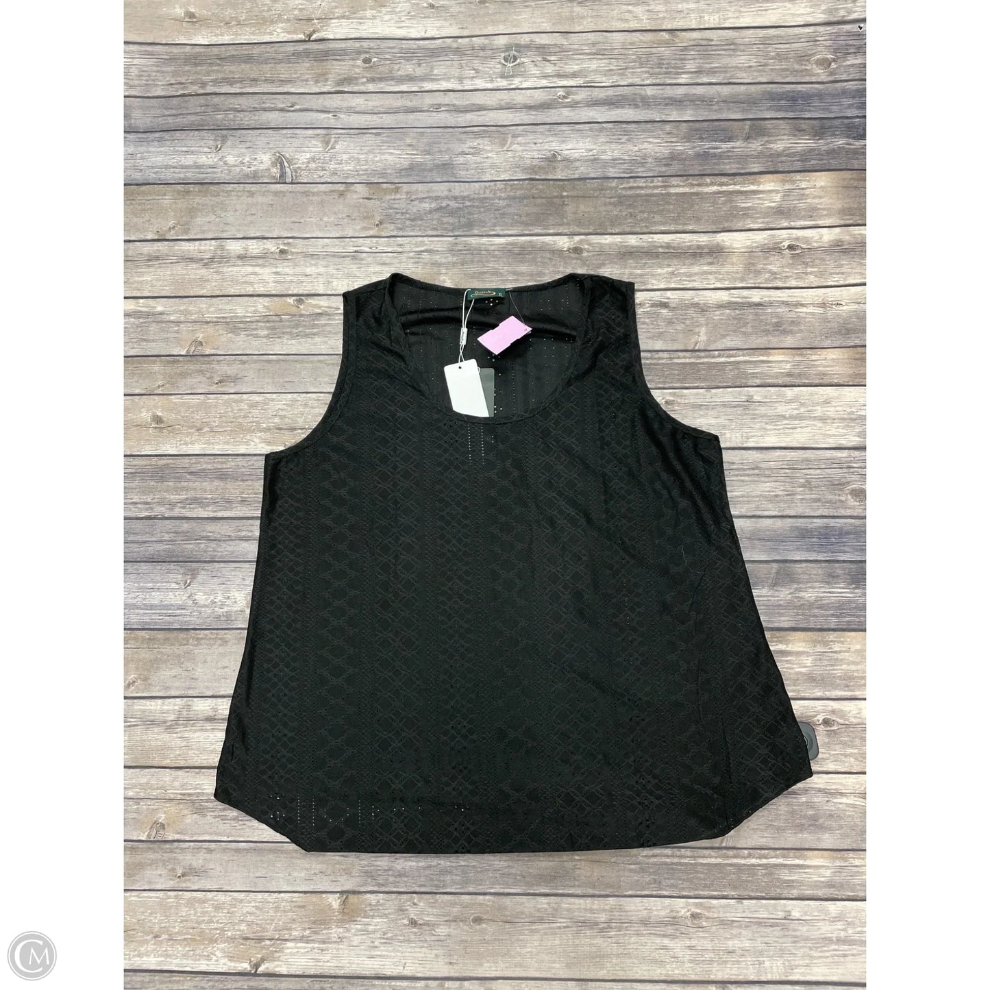 Top Short Sleeve By Shein In Black, Size: 2x