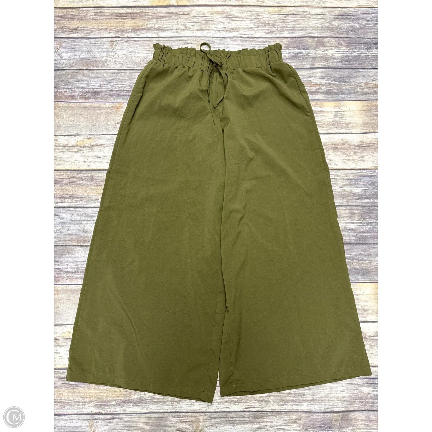 Pants Wide Leg By Cmf In Green, Size: Xl