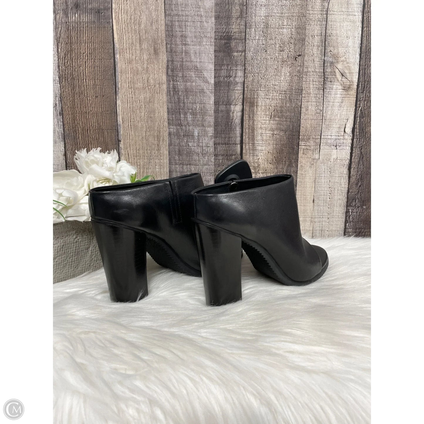 Sandals Heels Block By Cme In Black, Size: 6.5